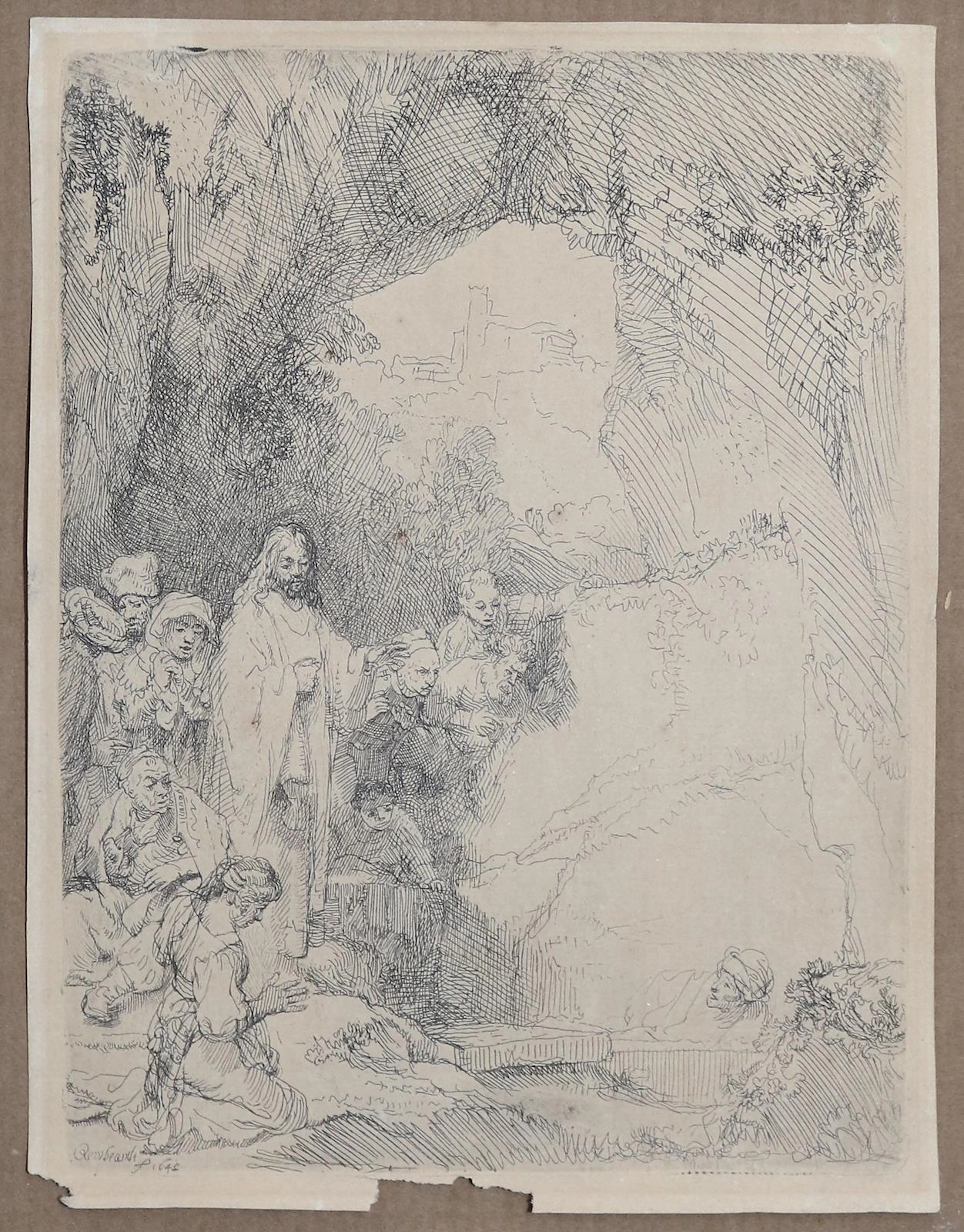Rembrandt, Harmensz van Rijn (1606 Leiden - Amsterdam 1669). Die Auferweckung