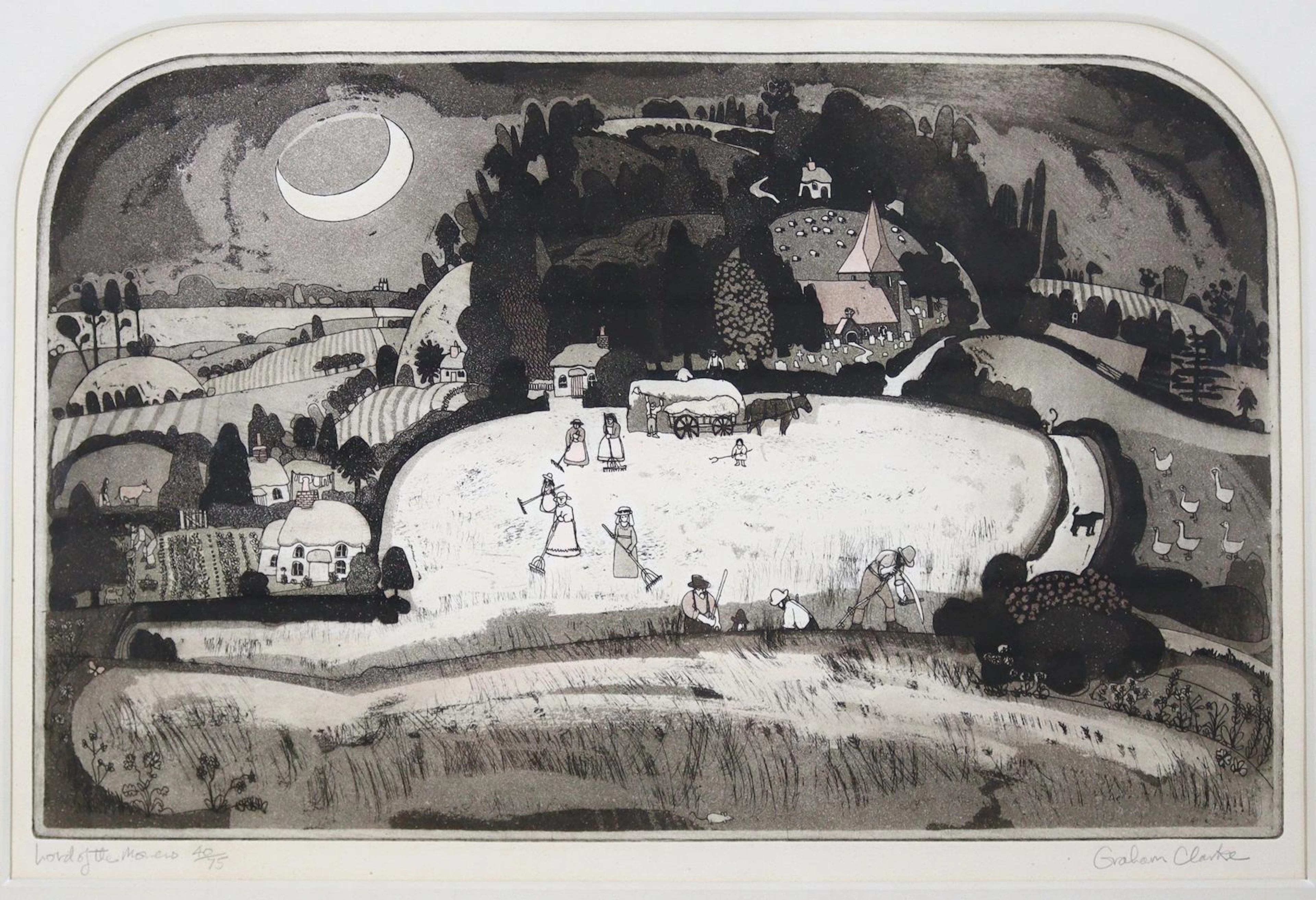 Clarke, Graham (Britisch 1941). Lord of the... Farbaquatintaradierung
