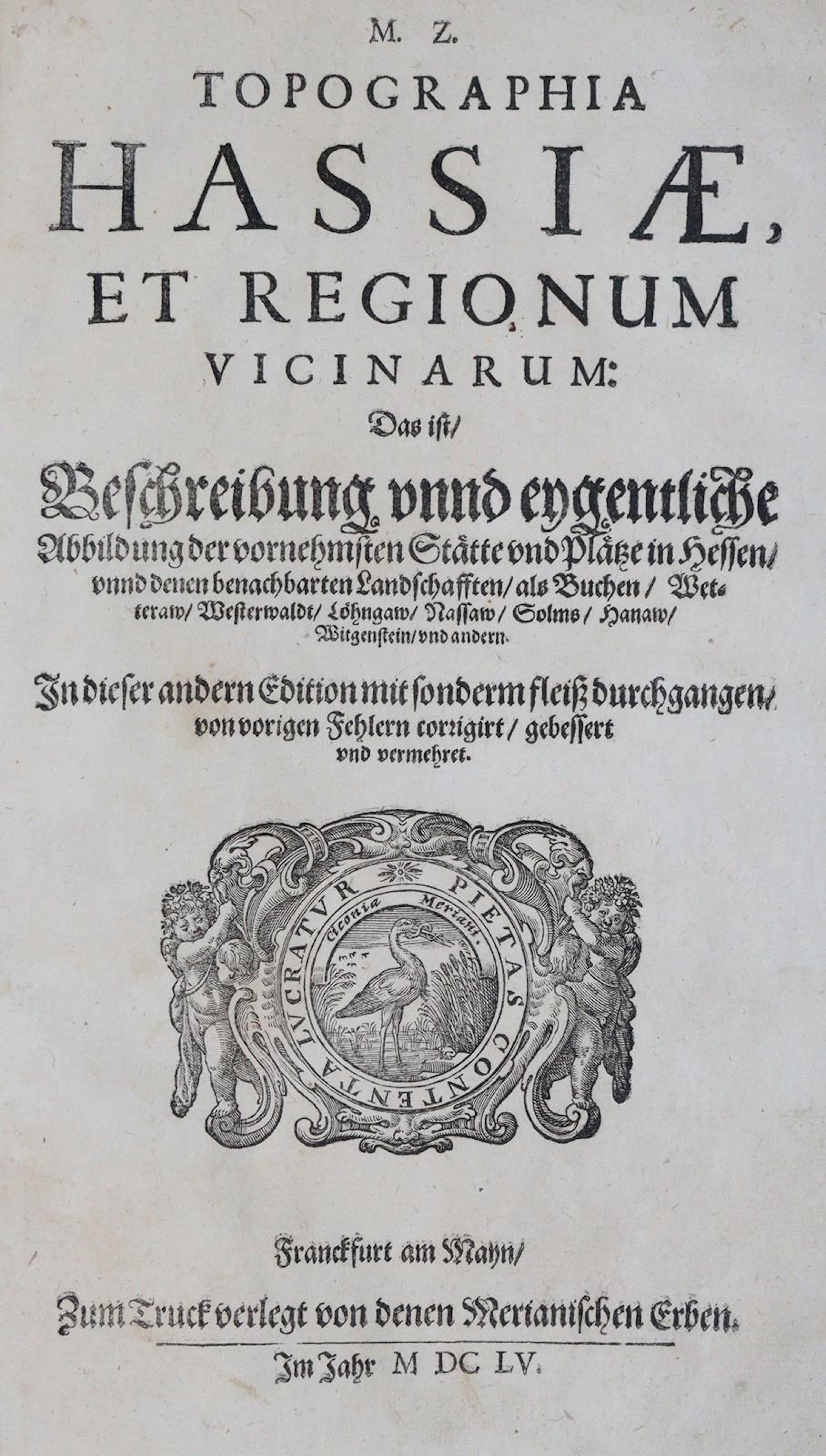 Z(eiller), M(artin) Topographia Hassiae