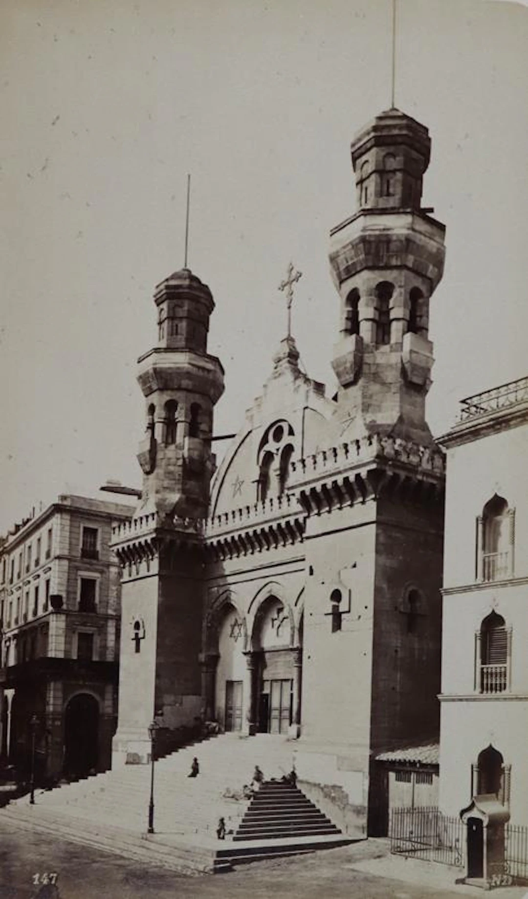 Alger (Deckeltitel). Album mit 12 auf Kartons mont