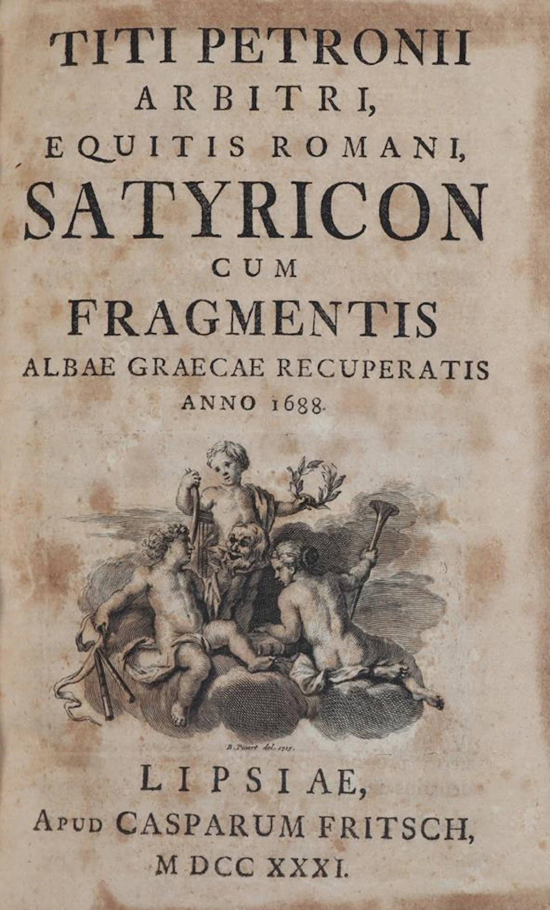 Petronius Arbiter. Satyricon cum fragmentis Albae Graecae recuperatis