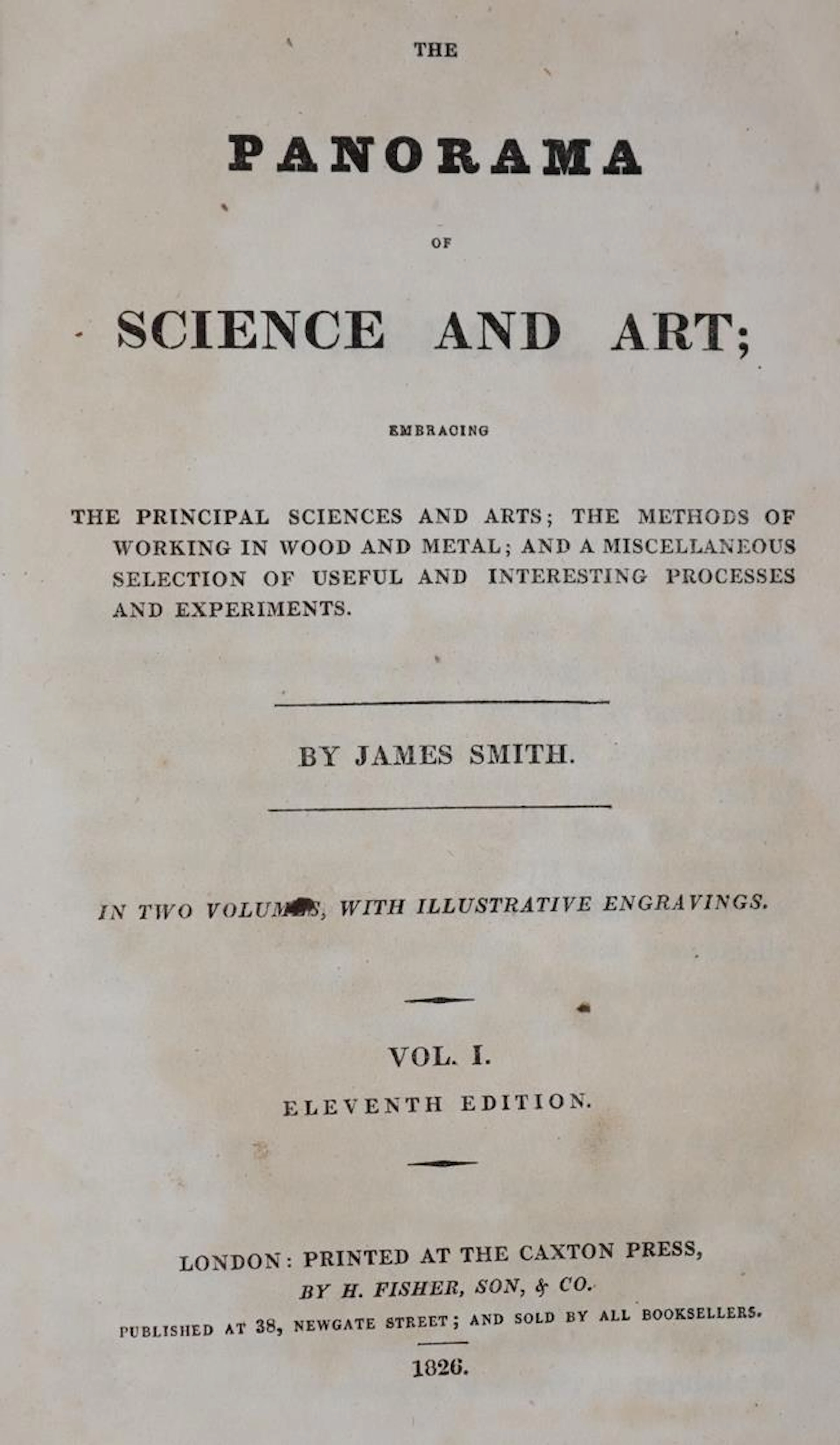 Smith,J. The panorama of science and art