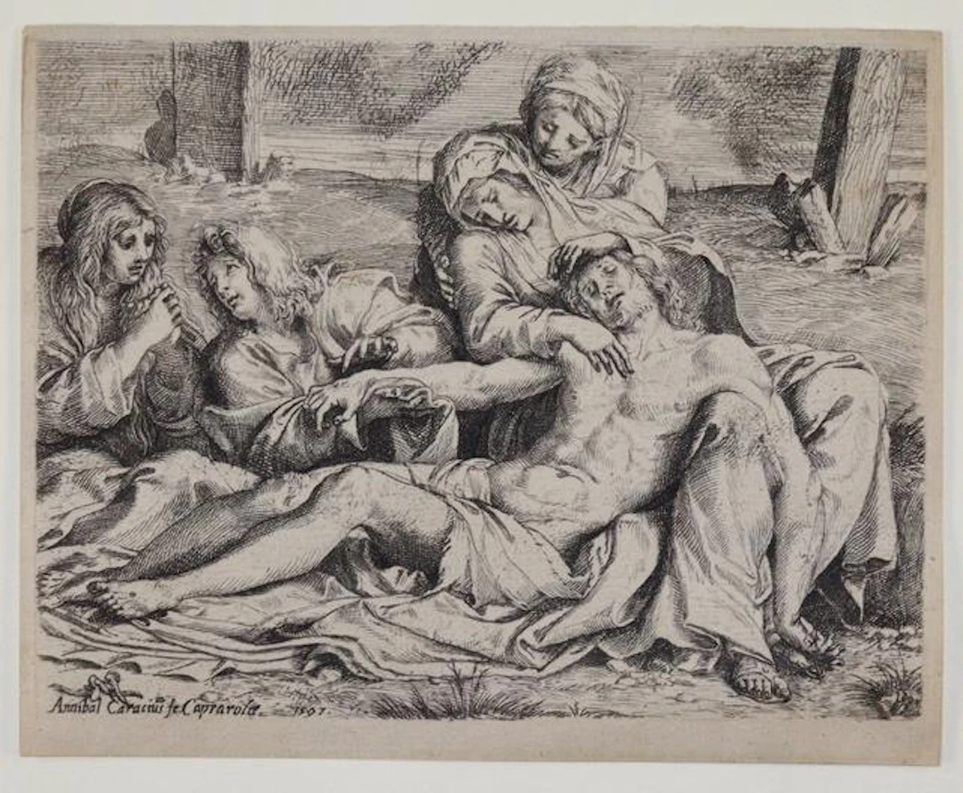 Carracci, Annibale (1560 Bologna - Rom 1609). Pietà (Christus von