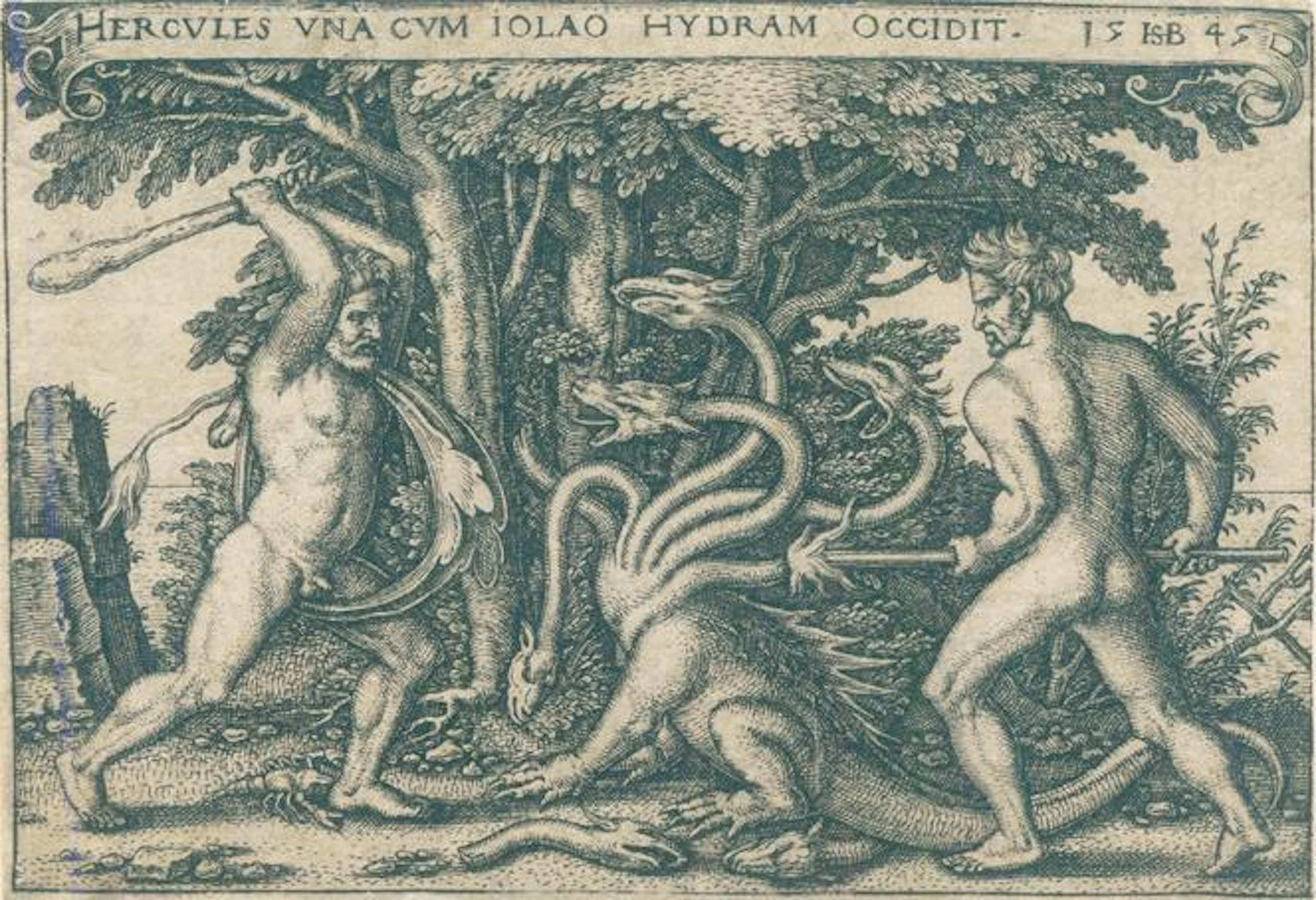 Beham, Sebald (1500 Nürnberg - Frankfurt a.M. 1550). Herkules tötet