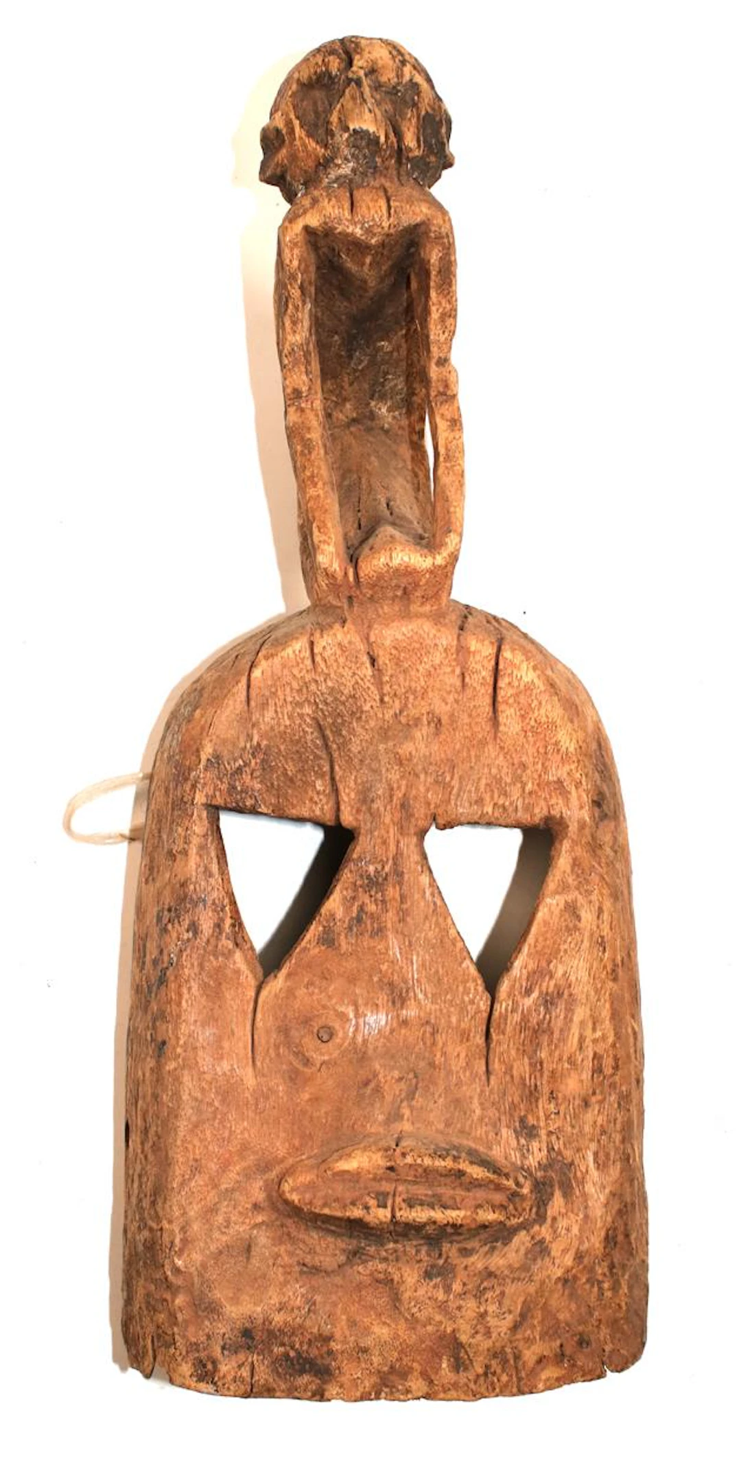 Dogon Mali. Alte Maske Satimbe mit querovalem Mund u