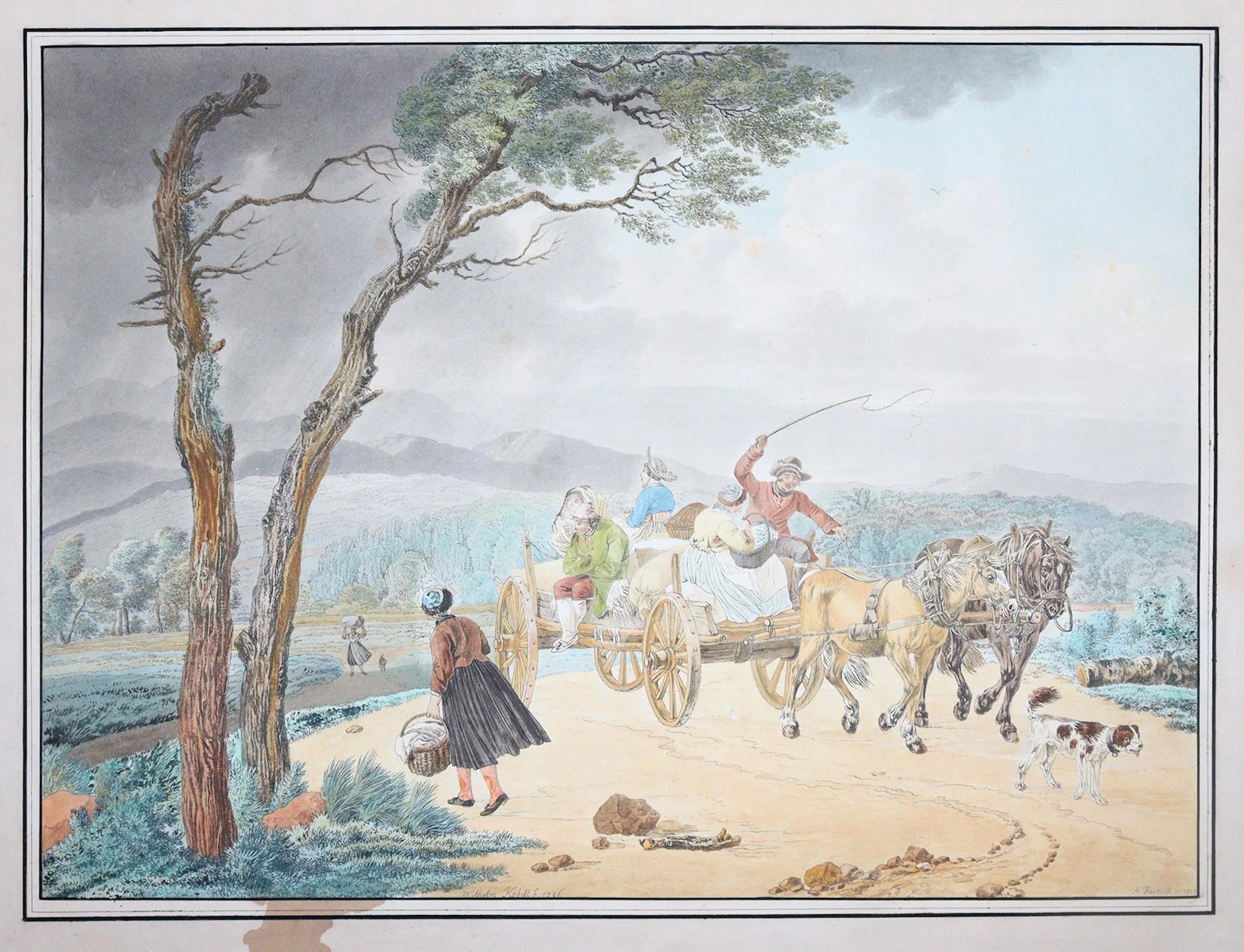 Bartsch, Adam von (1757 Wien 1821). Bauern auf dem Heimweg