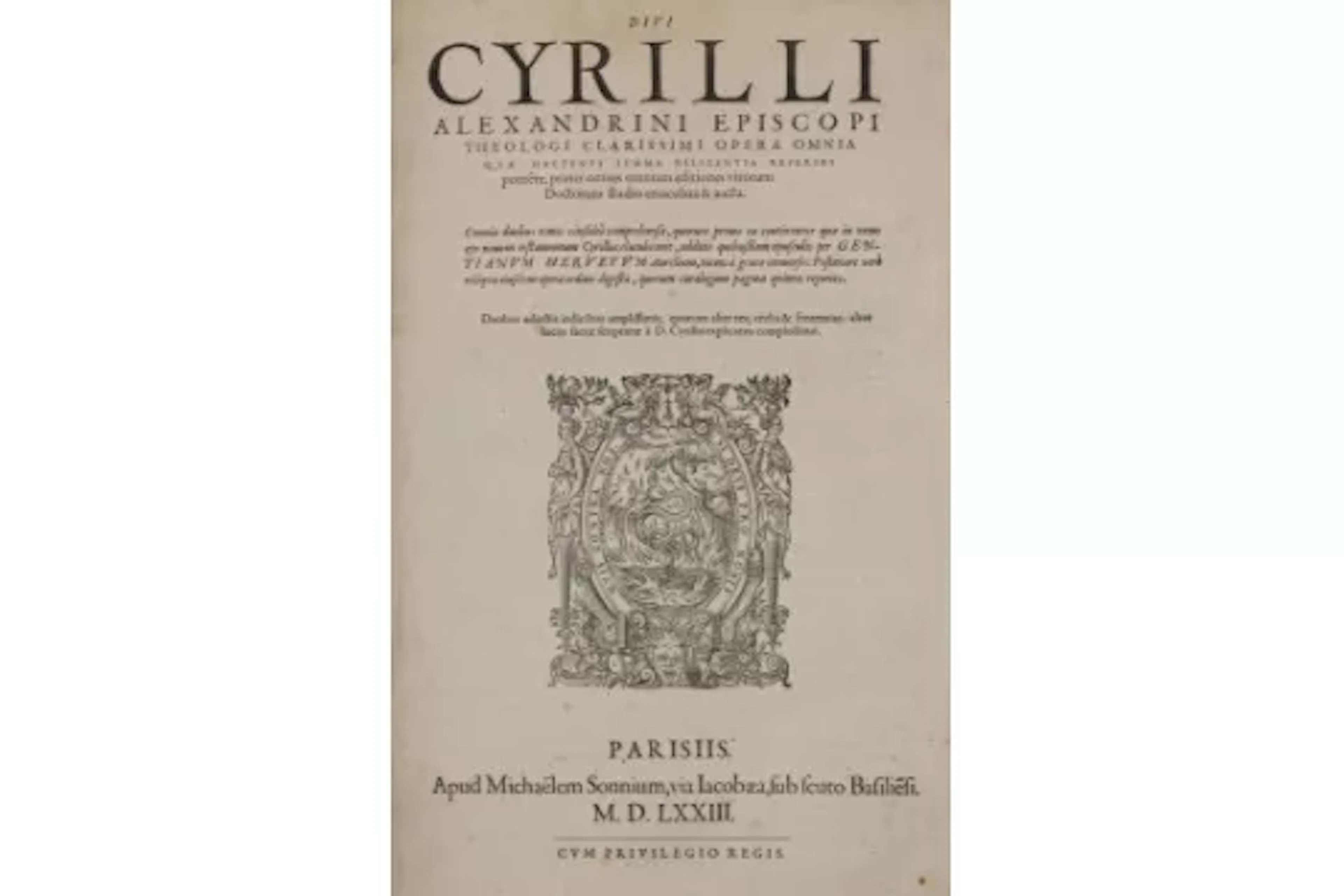 Cyrillus Alexandrinus.