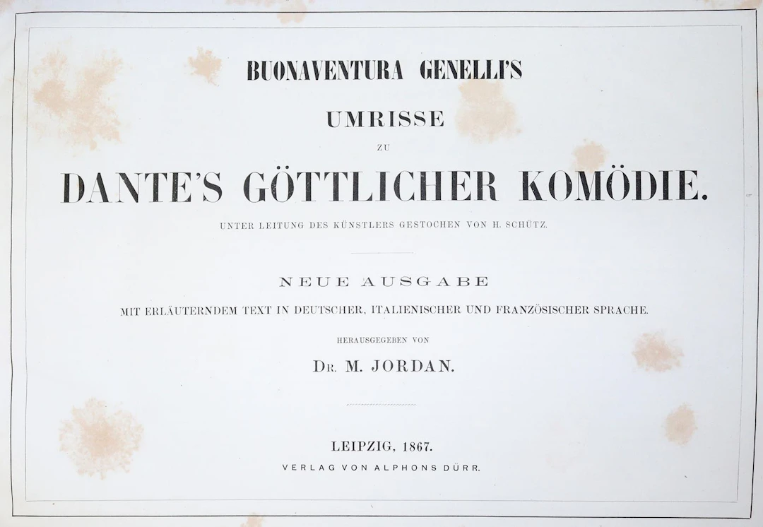 Dante Alighieri. Sammlung von 29 Werken in 39 Bdn