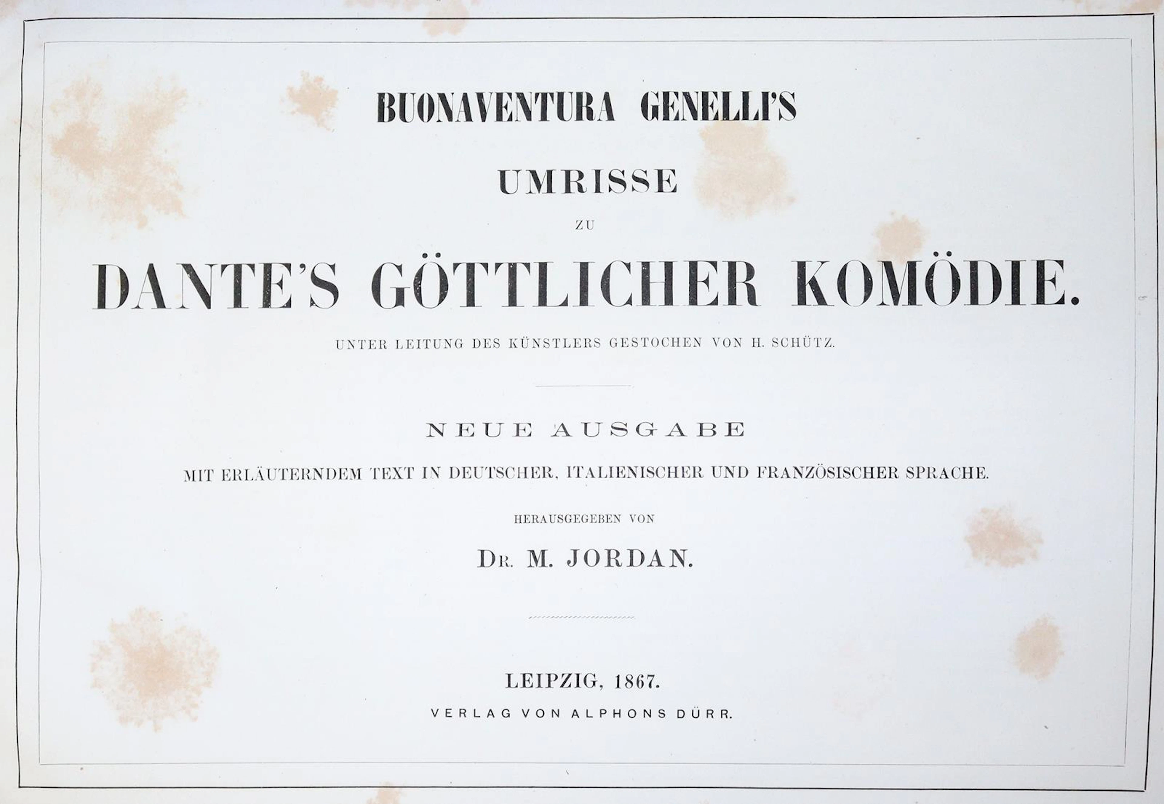 Dante Alighieri. Sammlung von 29 Werken in 39 Bdn