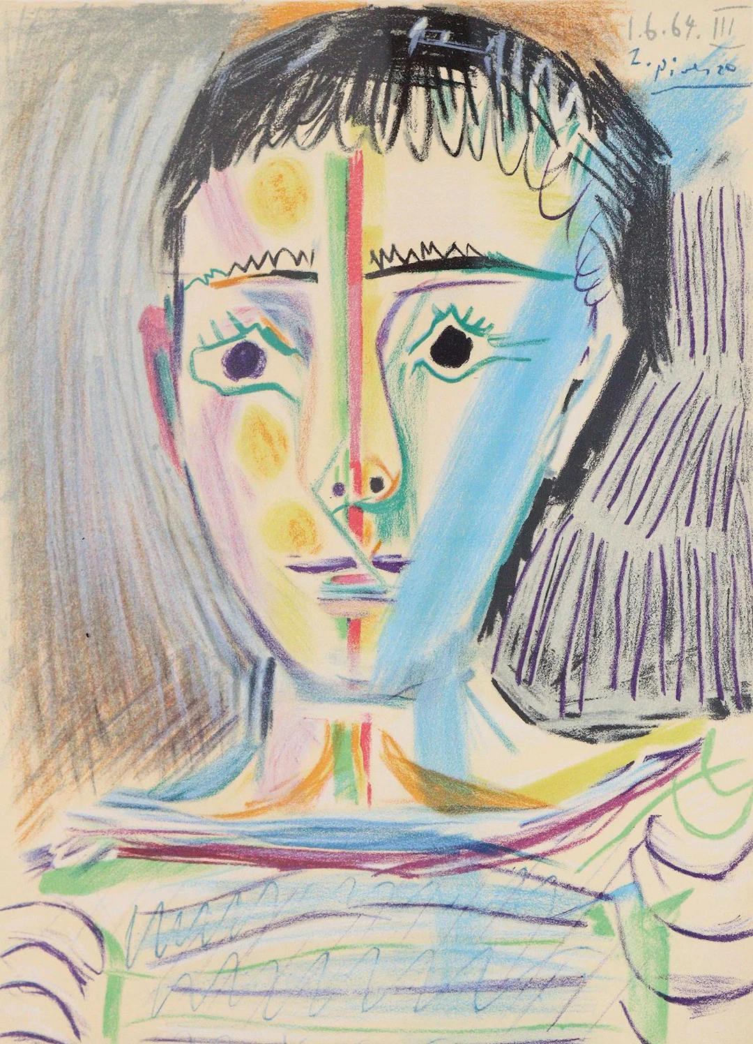 Picasso, Pablo (1811 Malaga - Mougins 1973) nach. Homme en Marinière.