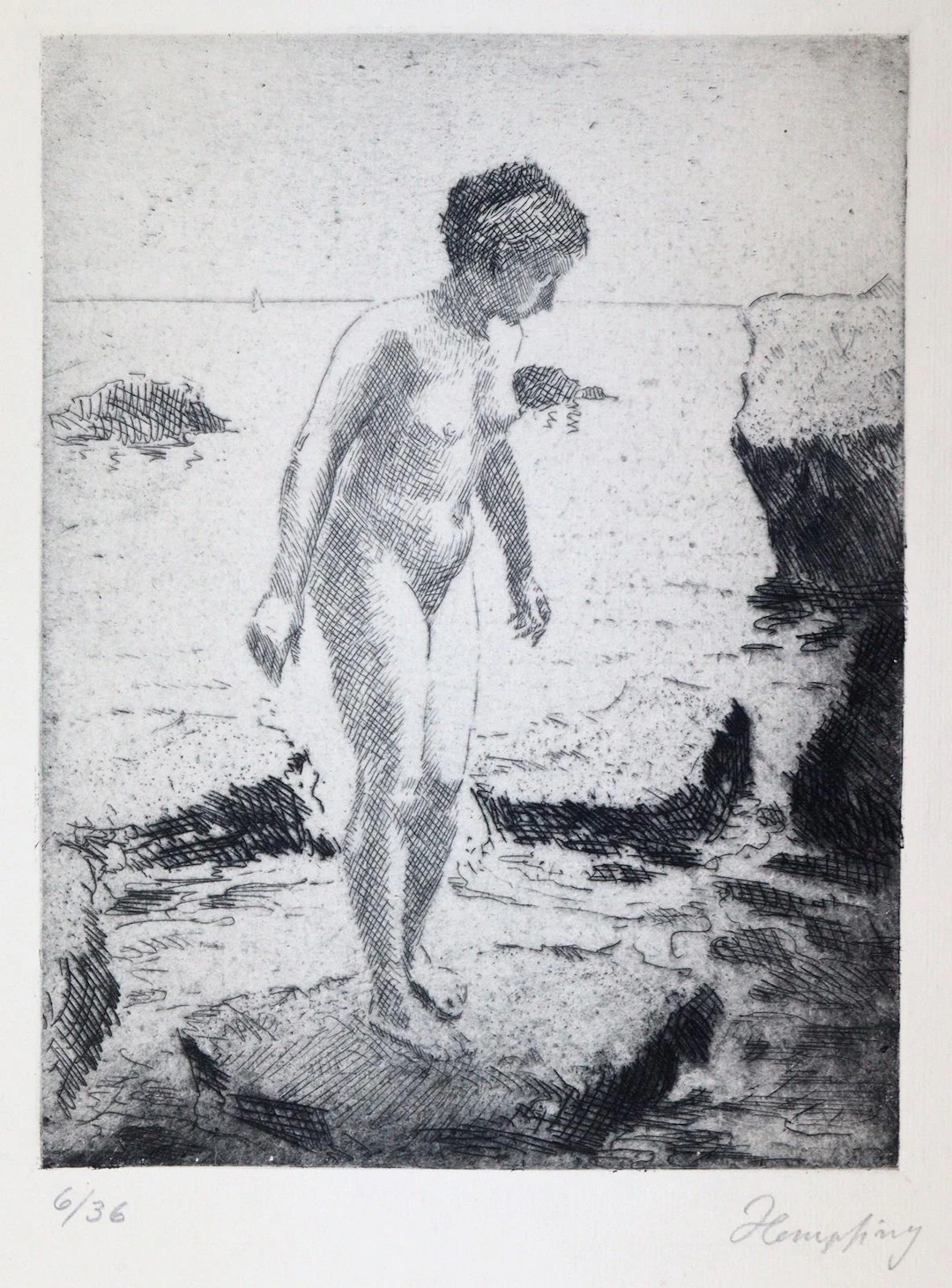 Hempfing, Wilhelm (1886 Schönau - Karlsruhe 1948). 8 Radierungen.