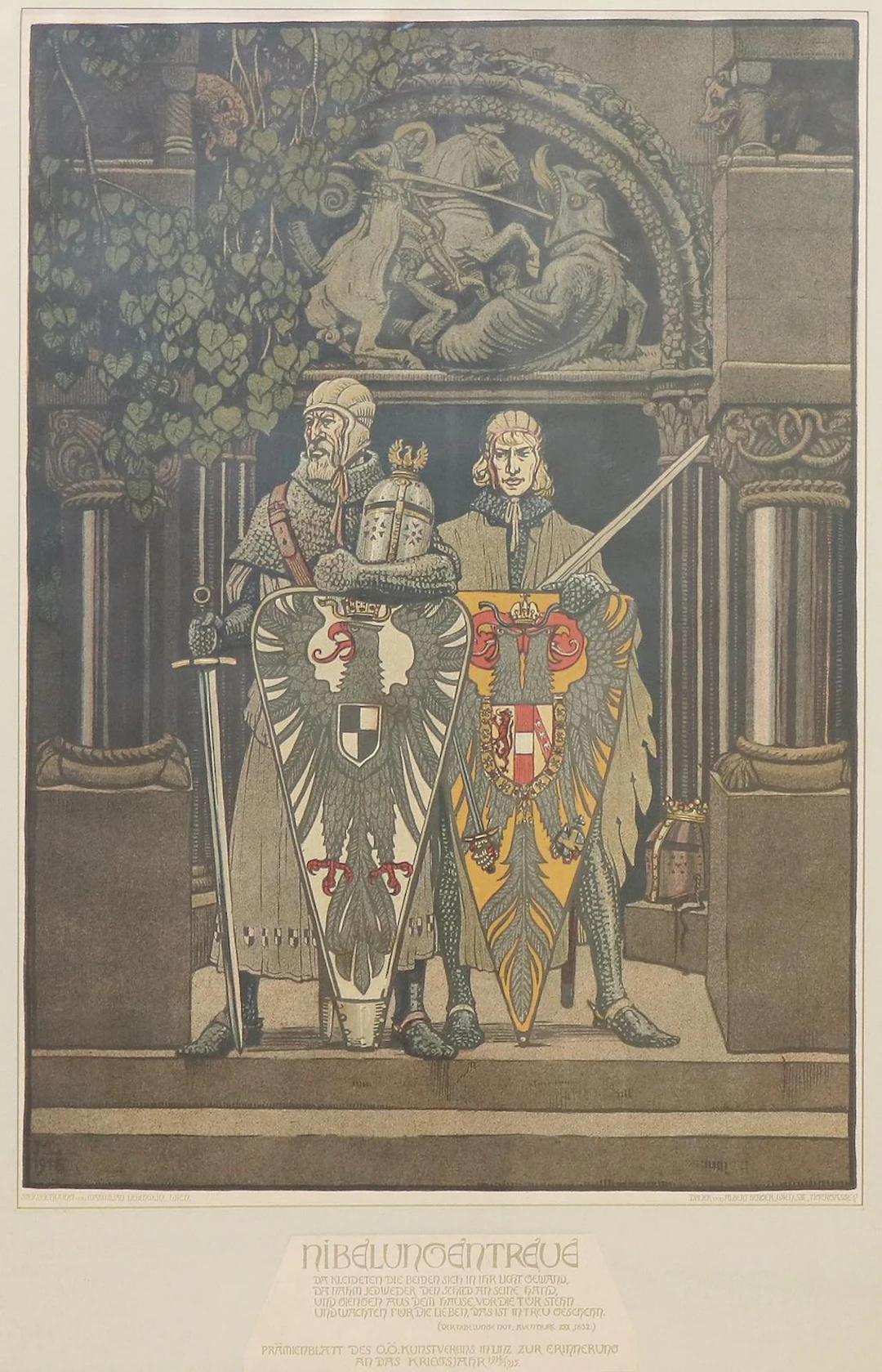 Liebenwein, Maximilian (1869 Wien - München 1926). "Nibelungentreue".