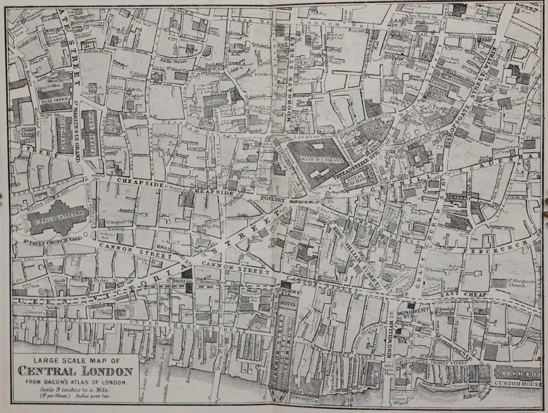 Bacon,C. Bacon's New Map of London