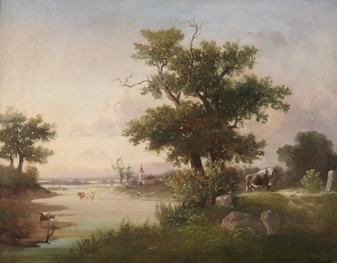 Dallinger von Dalling, Alexander (Österreich 1783 - 1844) Große Weide-