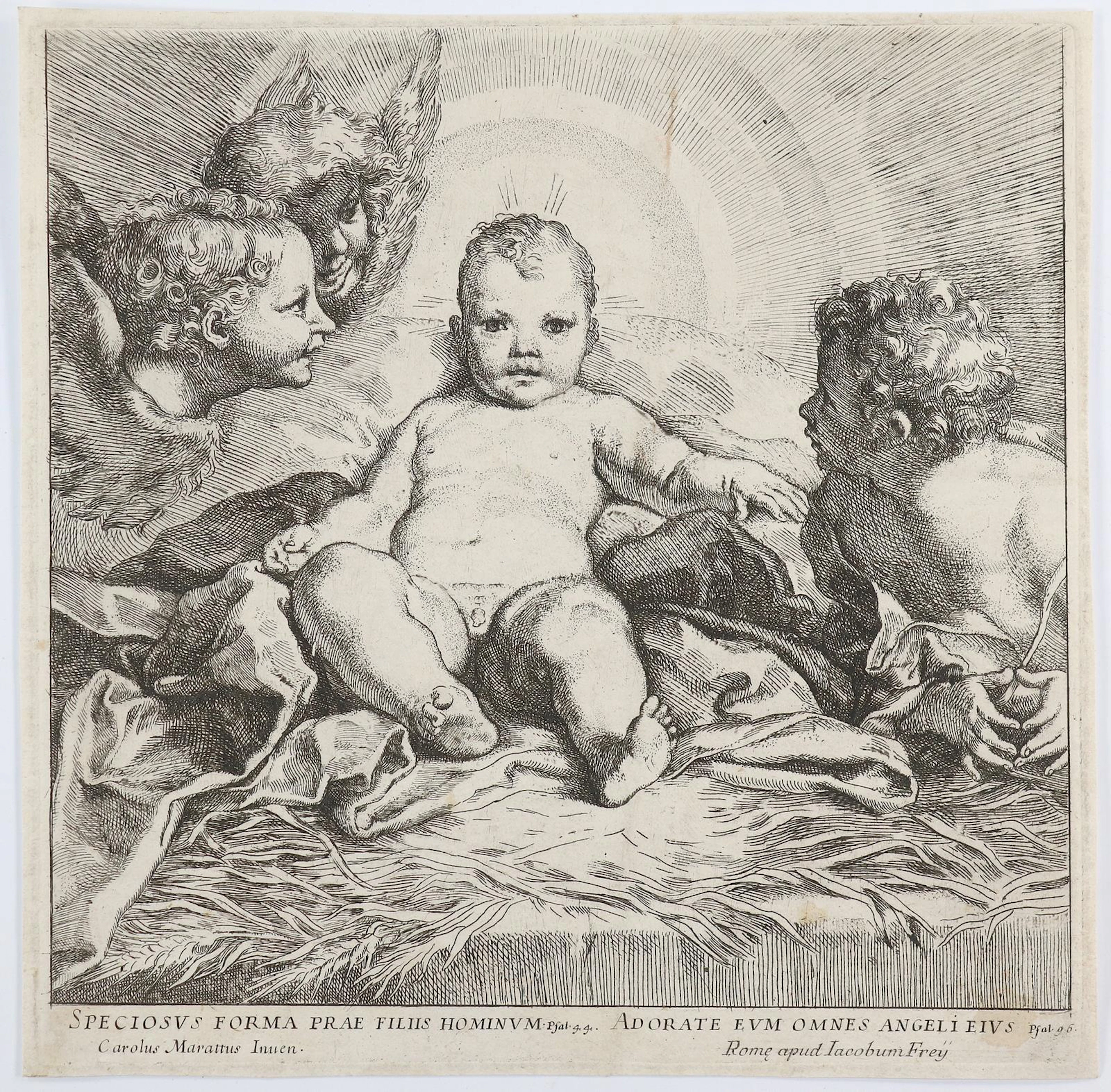 Frey, Jakob (1681 Hochdorf - Rom 1752). Das Christuskind mit dem Johannesknaben