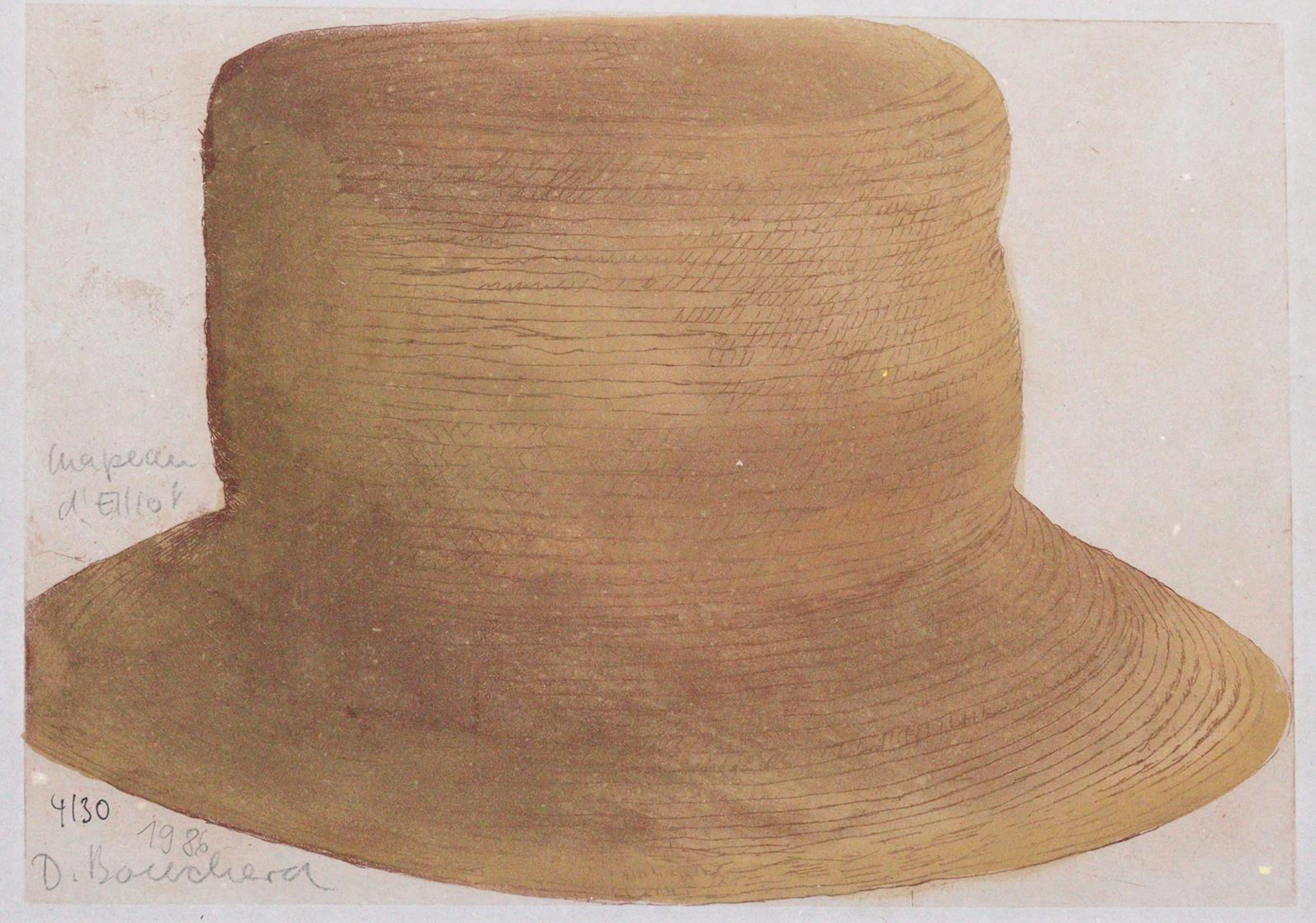 Härten, Dorothe (1937 Hamburg). Chapeau d'Ellington. Farbradierung