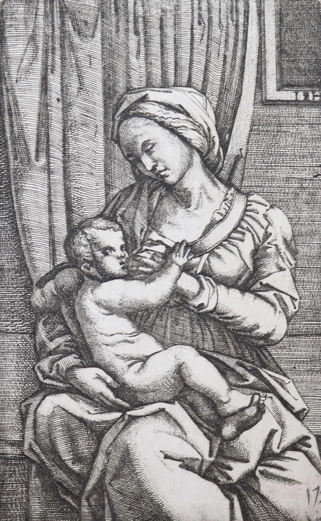 Hopfer, Hieronymus (1500 Augsburg - Nürnberg 1563). Maria