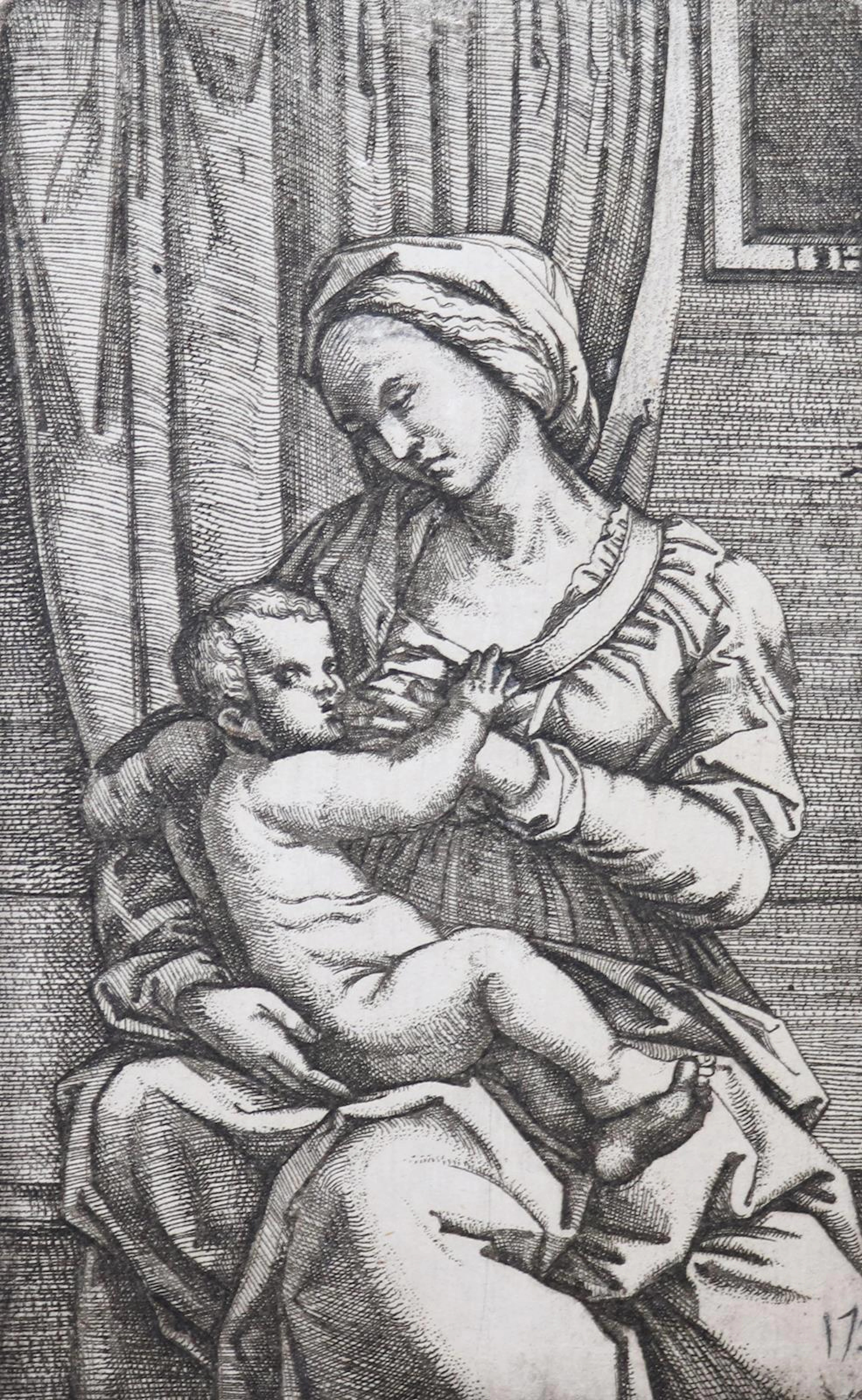 Hopfer, Hieronymus (1500 Augsburg - Nürnberg 1563). Maria