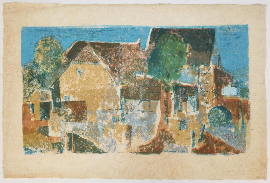 Posse, Wolfgang (1933 Böhringen - Igensdorf). Dorfansicht. 6 Versionen