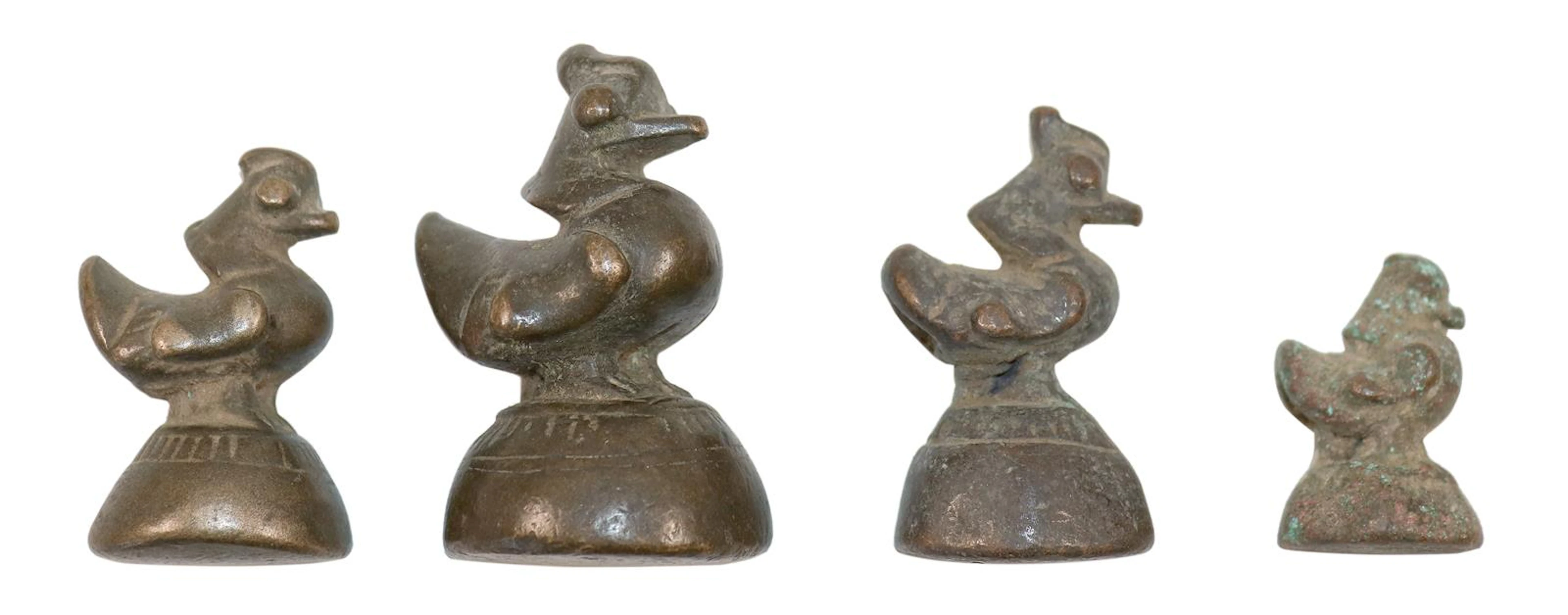 Opiumgewichte, Sammlung aus 29 figürlichen Gewichten. Bronze