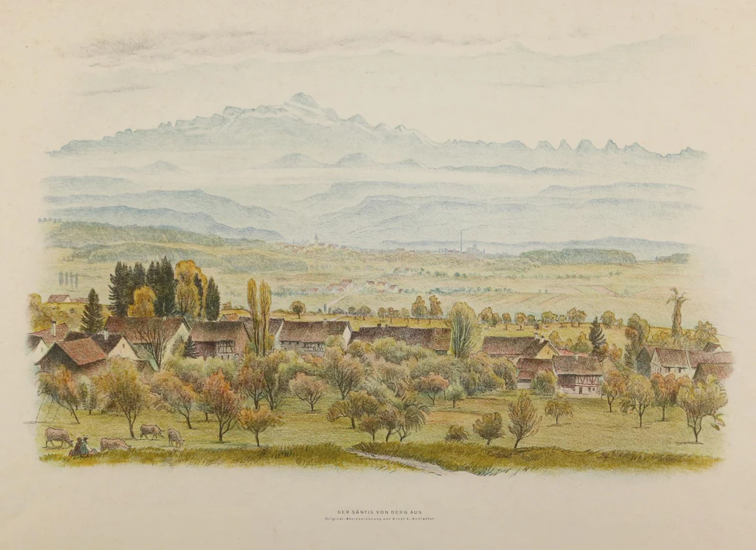 Schlatter, Ernst Emil (1883 Zürich 1954). Schweizer Landschaften.