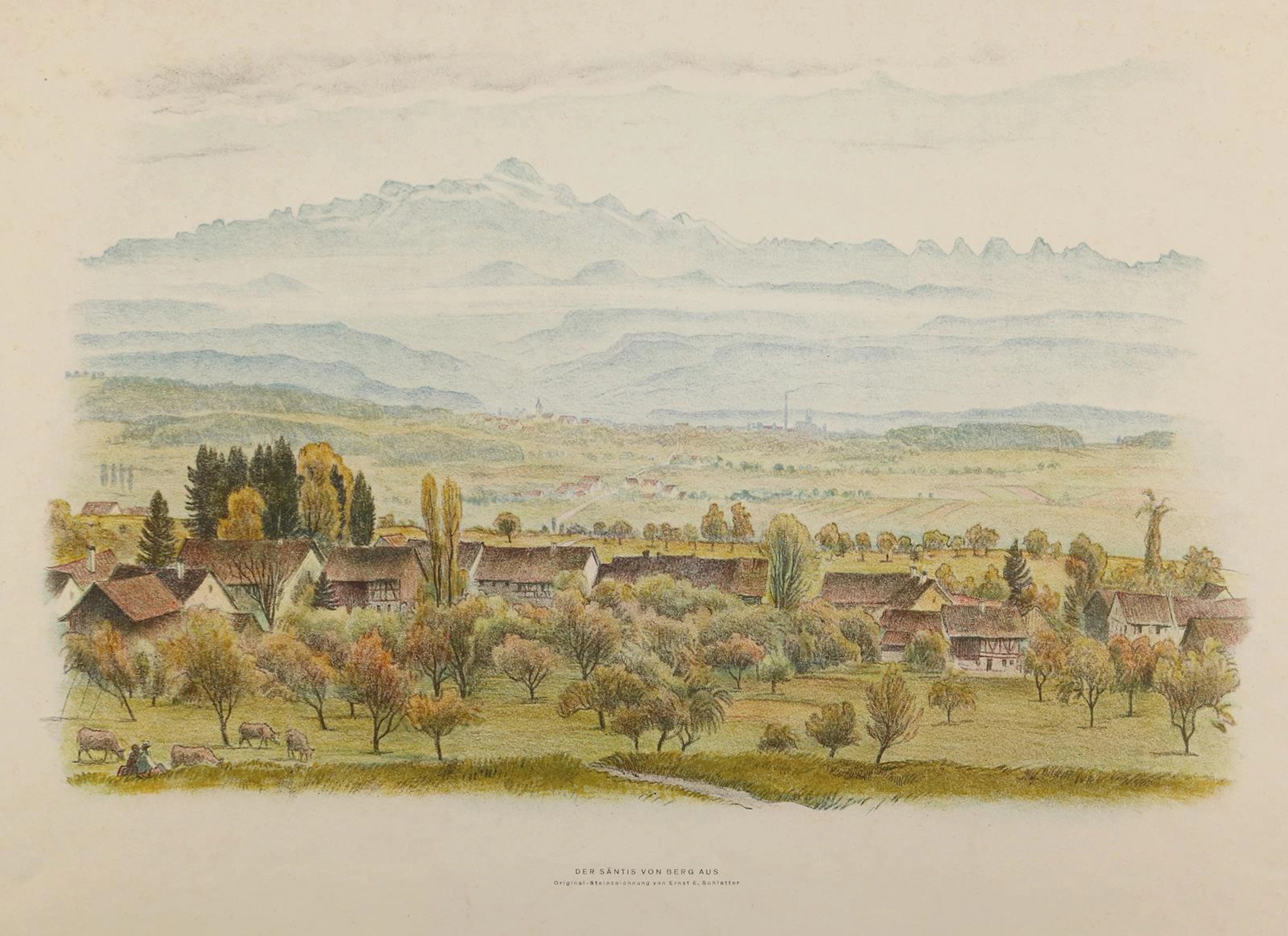 Schlatter, Ernst Emil (1883 Zürich 1954). Schweizer Landschaften.