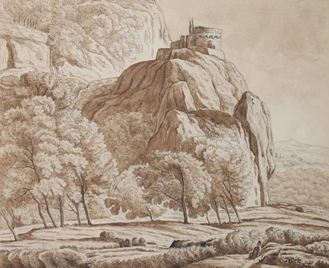 Kobell, Franz Innozenz (1749 Mannheim - München 1822). Castell in
