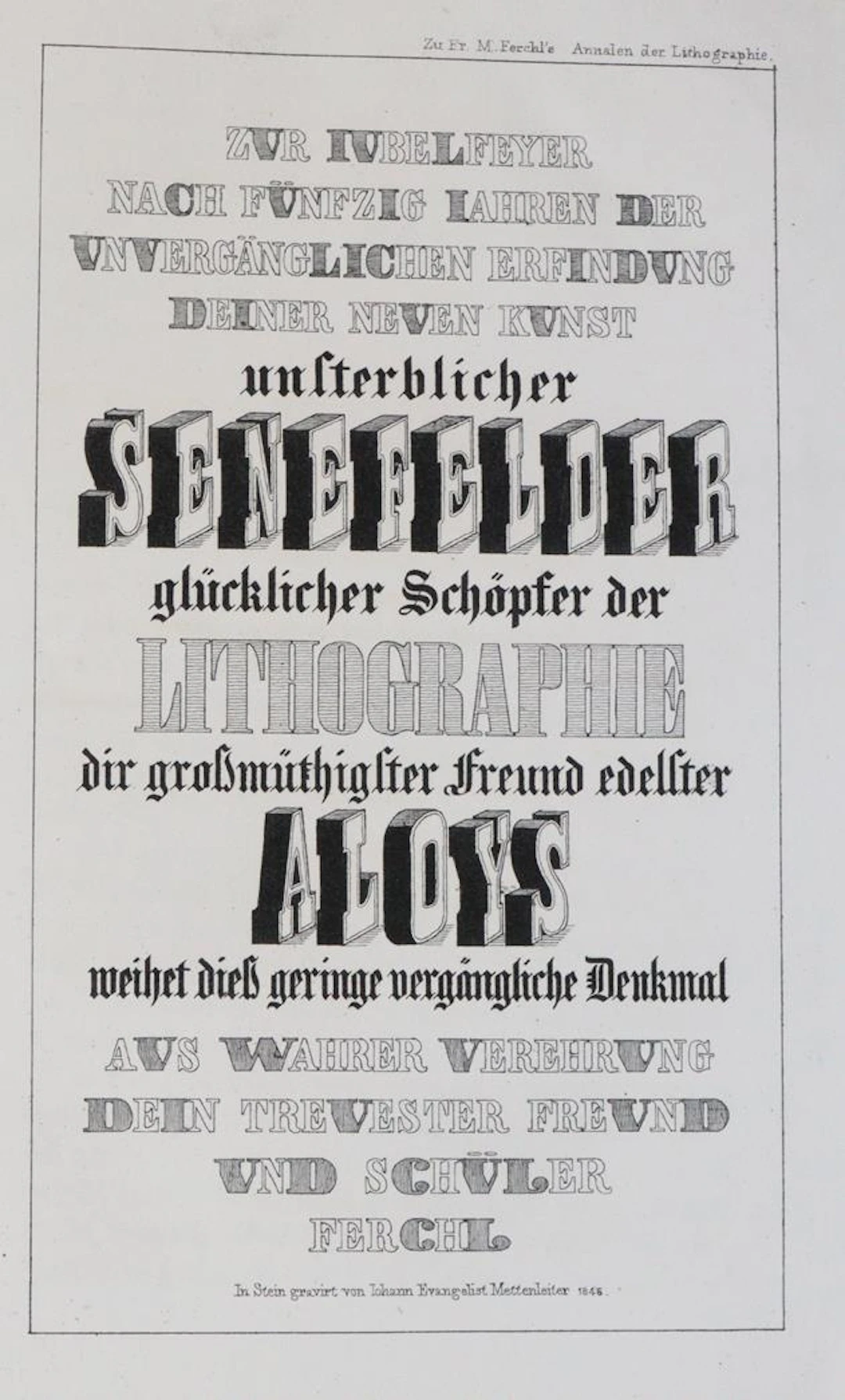 Ferchl,F.M. Uebersicht der einzig bestehenden
