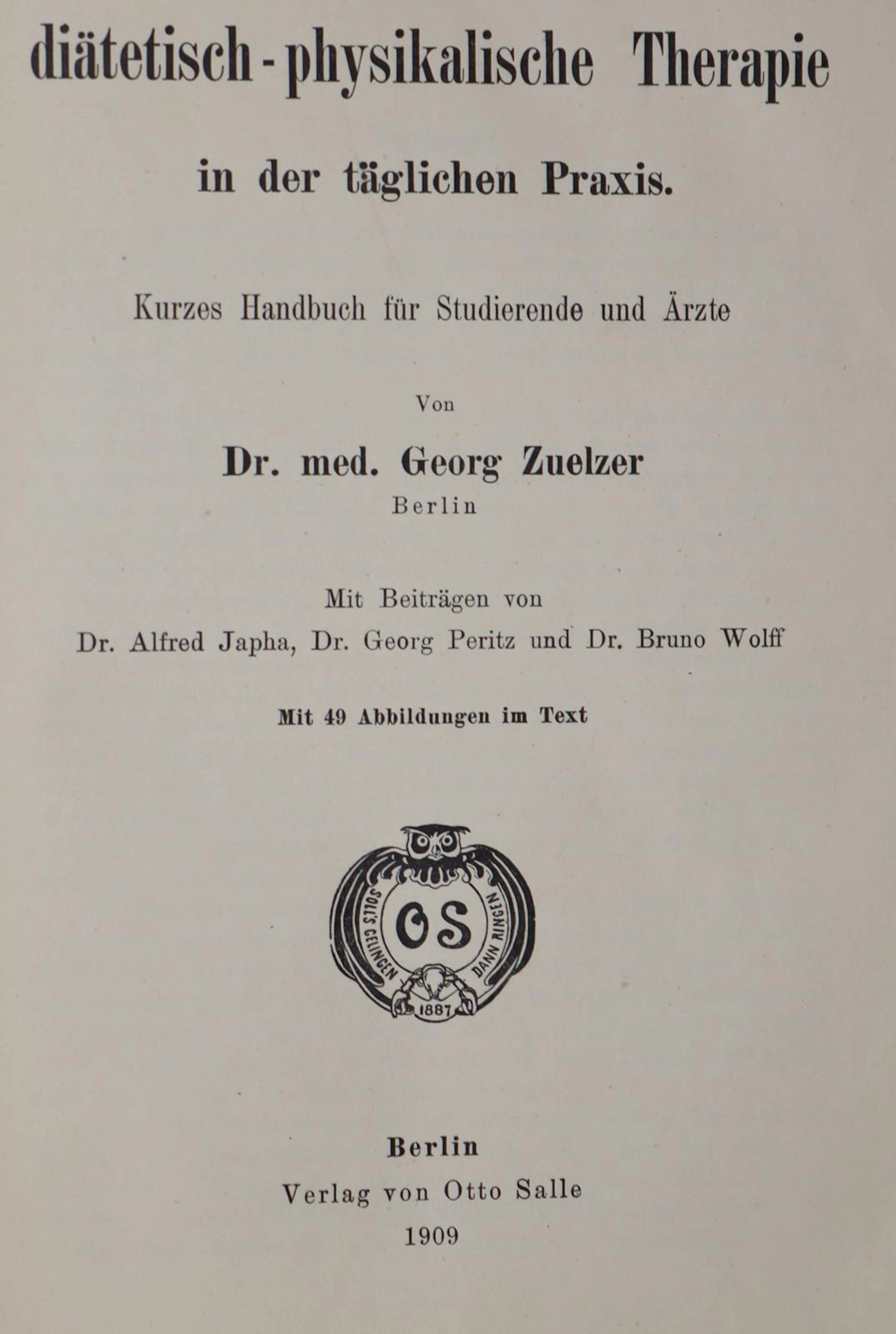 Lusk,G. Ernährung und Stoffwechsel. In ihren Grundzügen dargestellt.