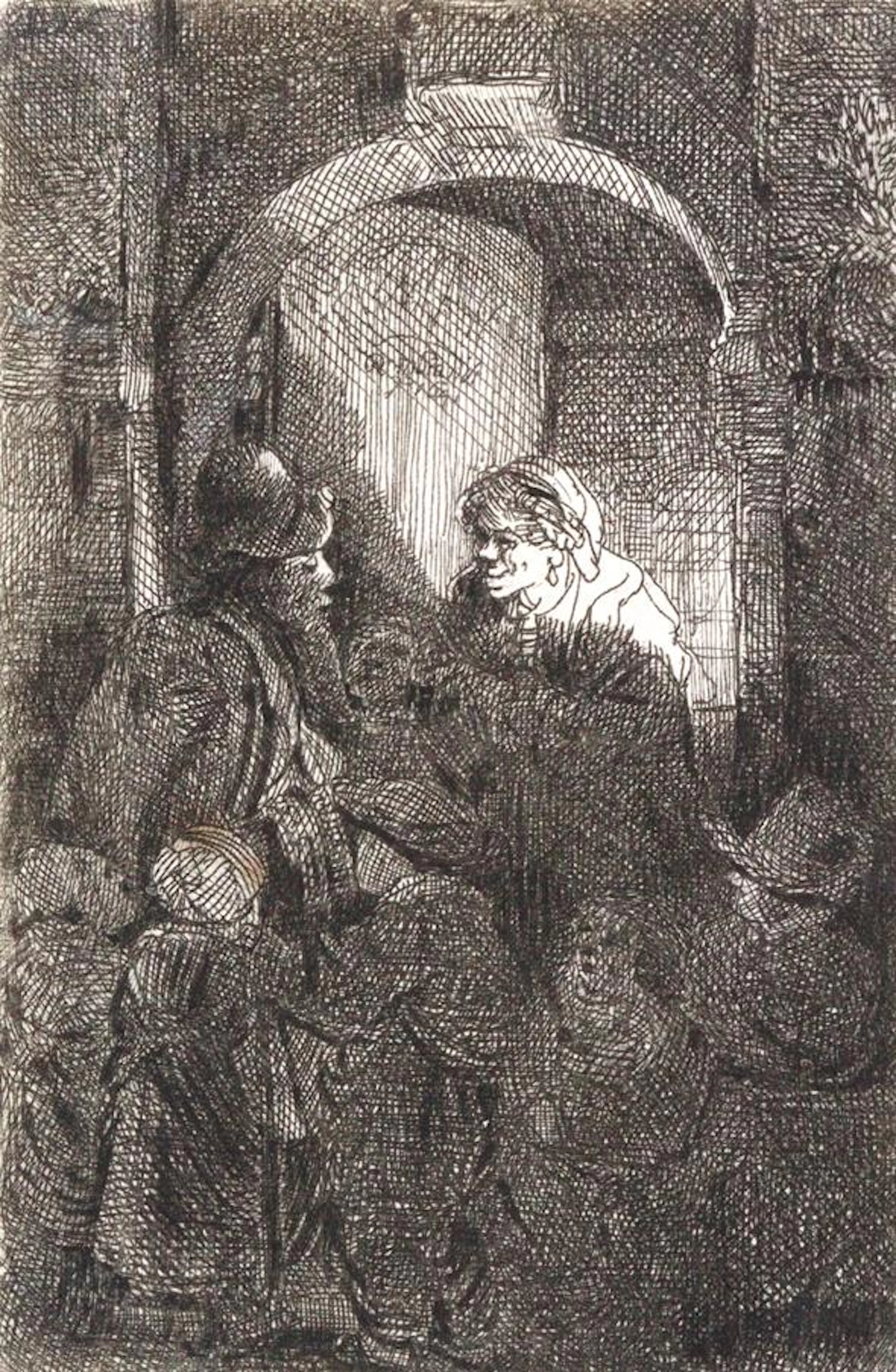 Rembrandt, Hamensz van Rijn (1606 Leiden - Amsterdam 1669). Der Schulmeister.