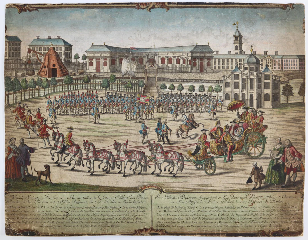 Probst, Georg Balthasar (1732 Augsburg 1801). Thro Königl. Majeste in Preussen