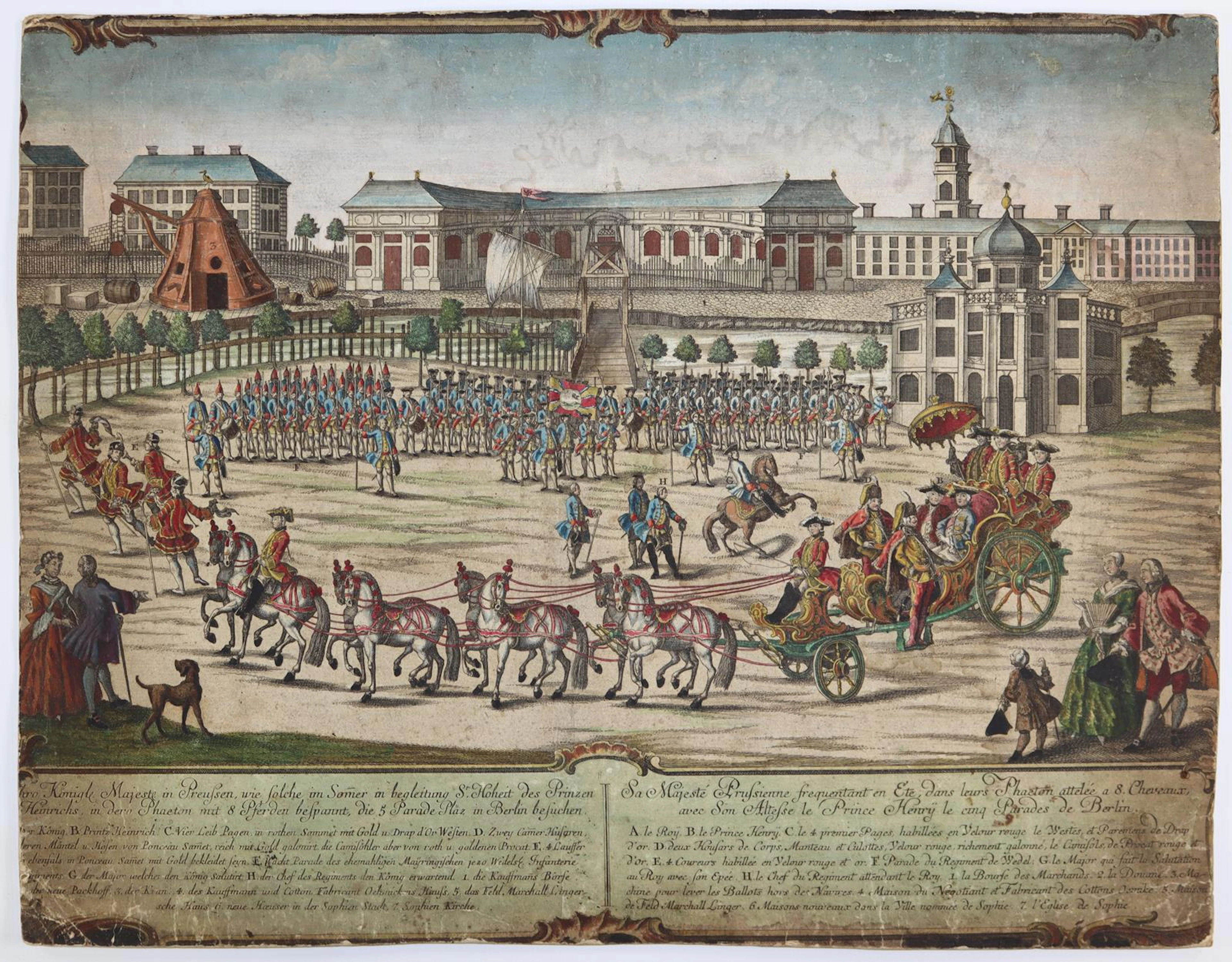 Probst, Georg Balthasar (1732 Augsburg 1801). Thro Königl. Majeste in Preussen
