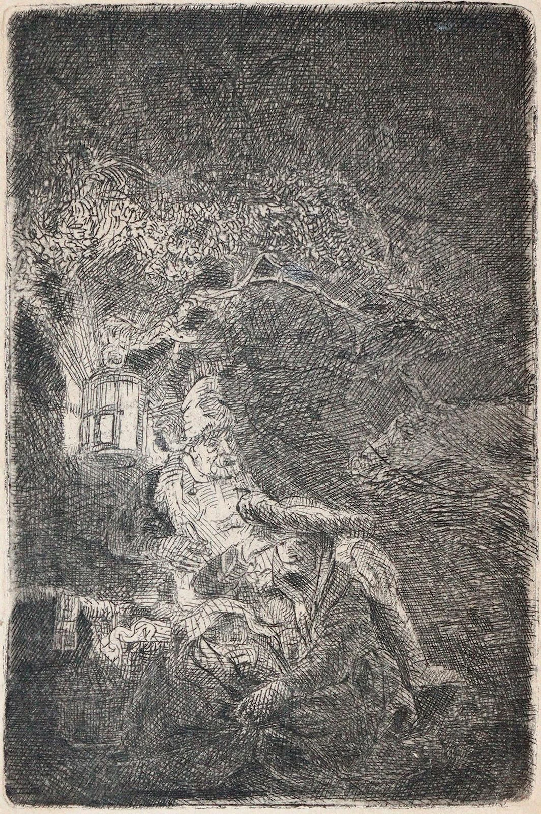 Rembrandt, Harmensz van Rijn (1606 Leiden - 1669 Amsterdam). Die Ruhe