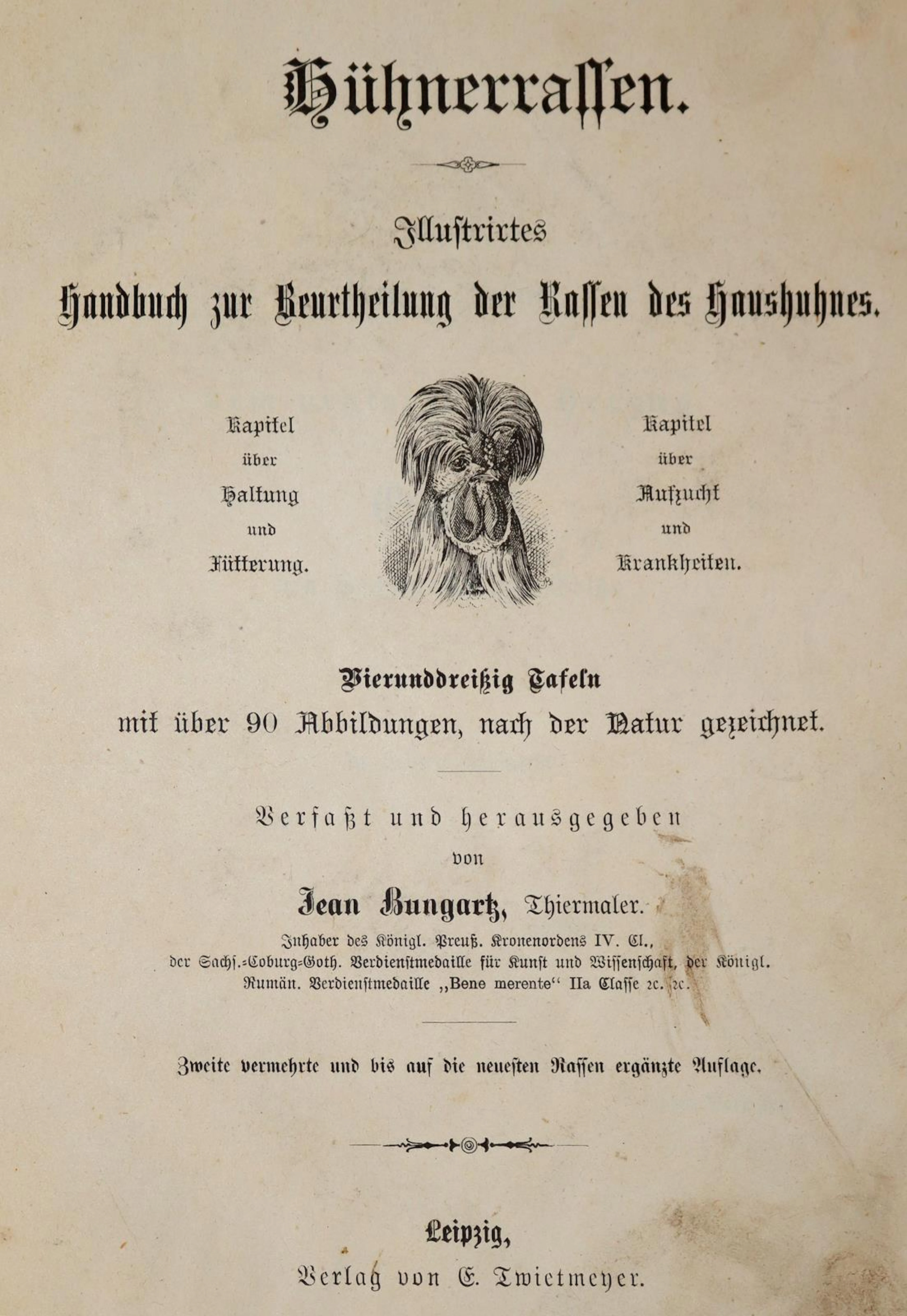 Bungartz,J. Hühnerrassen. Illustrirtes Handbuch zur Beurtheilung der