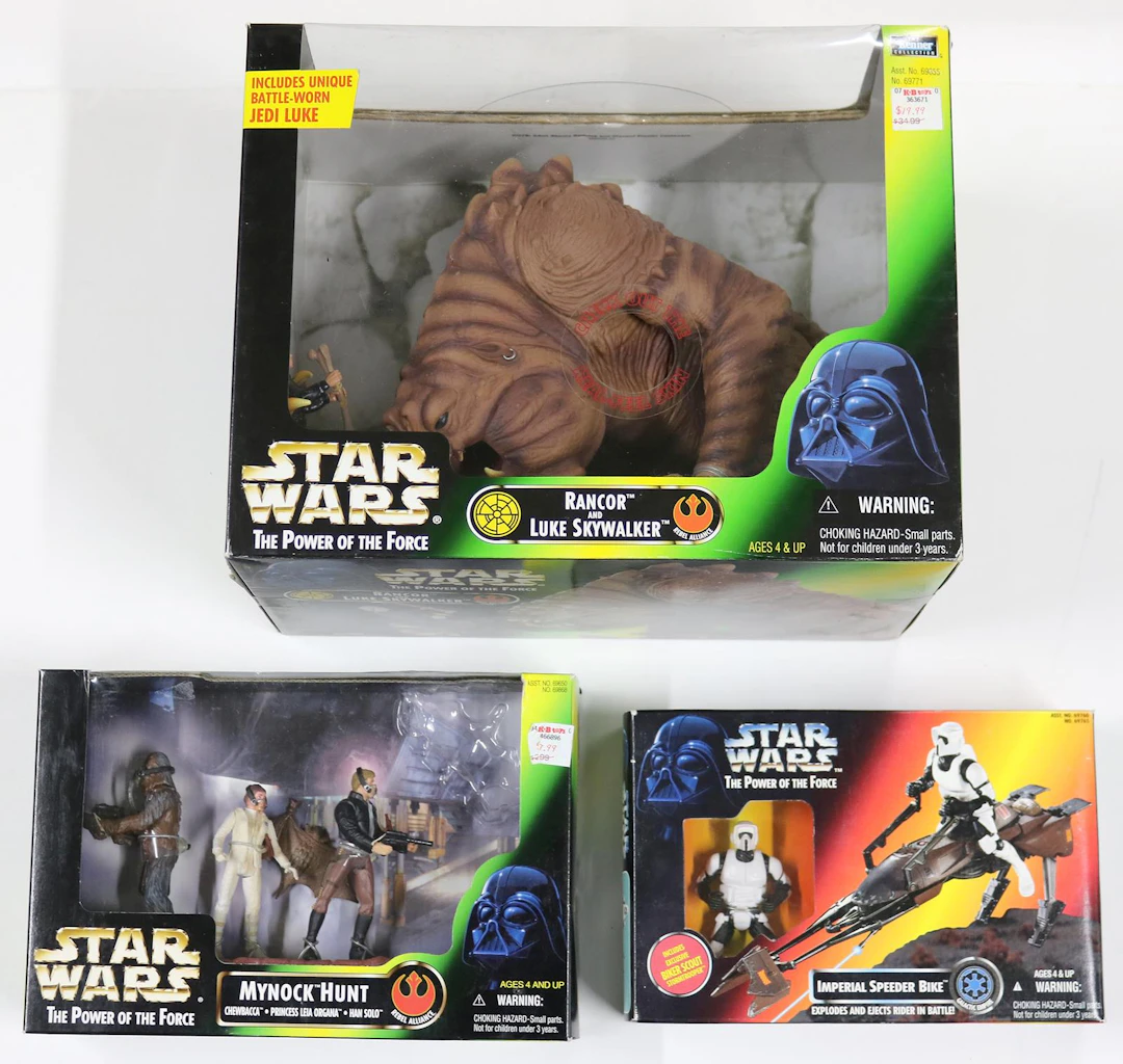 Star Wars drei grosse Action Figures Sets von Kenner