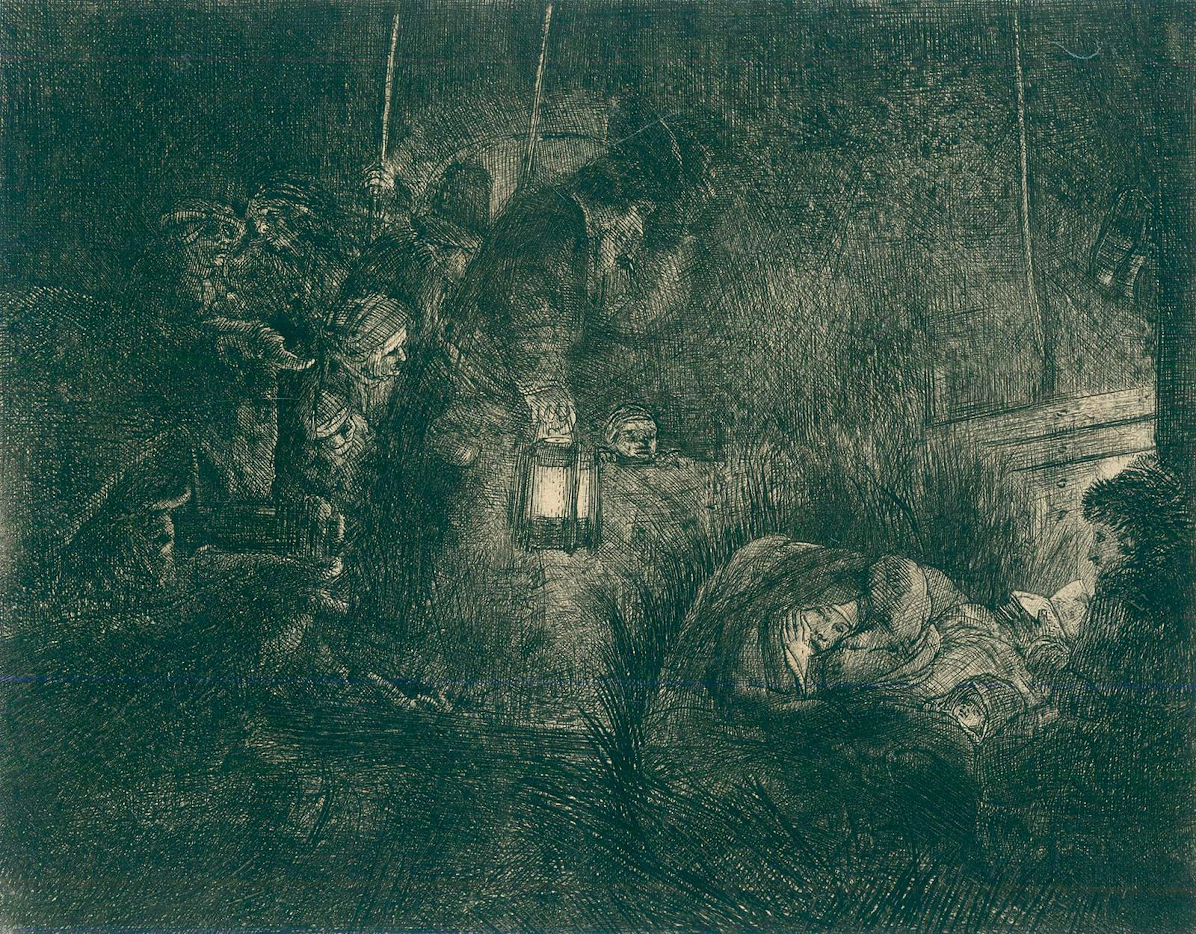 Rembrandt, Harmensz van Rijn (1606 Leiden - Amsterdam 1669). Die Anbetung