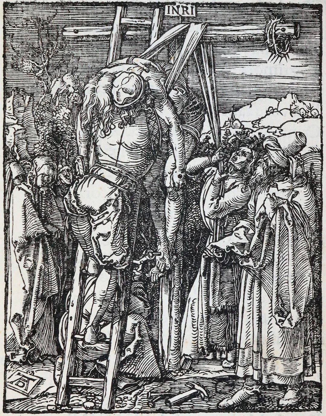 Dürer, Albrecht (1471 Nürnberg 1528). Die Kreuzabnahme. Holzschnitt
