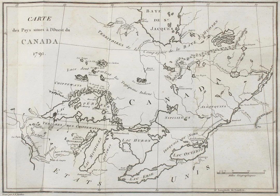 Long,J. Voyages chez differentes nations sauvages de l'Amerique Septentrionale;