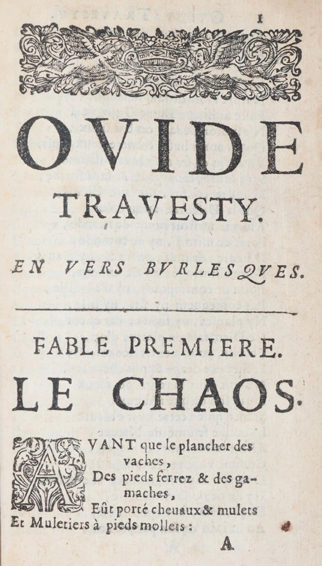 Assoucy,(C.)de. Ovide en belle humeur