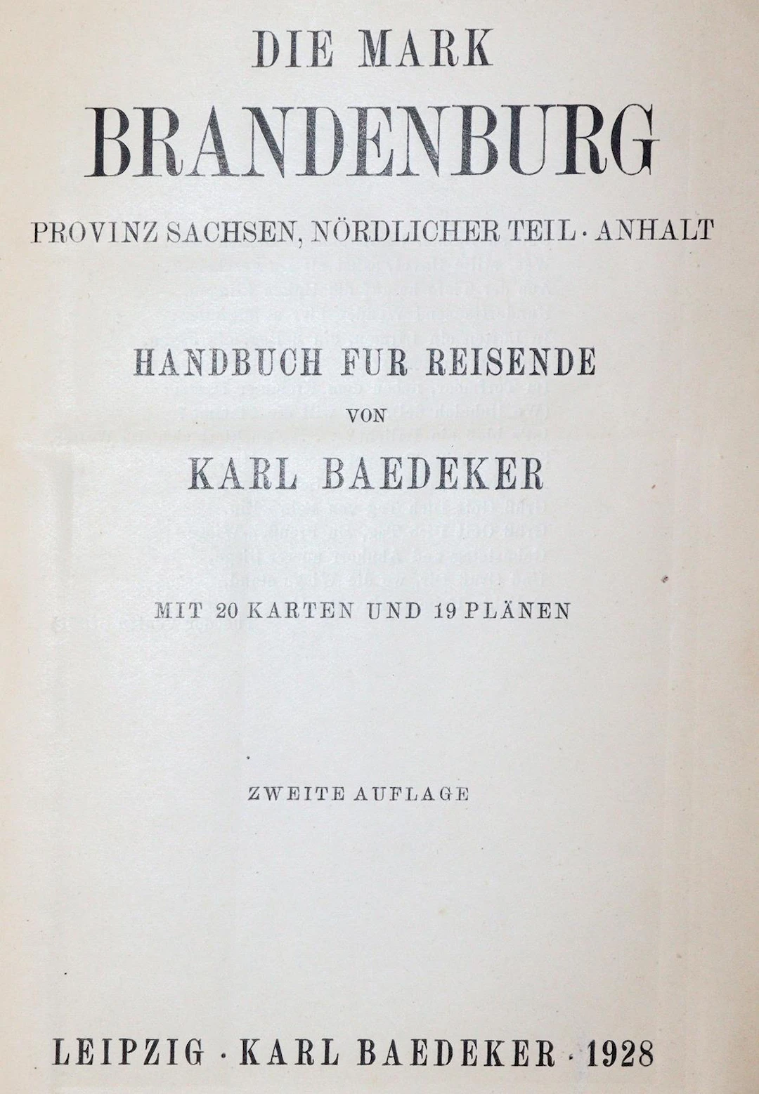 Mark Brandenburg, Die, Provinz Sachsen