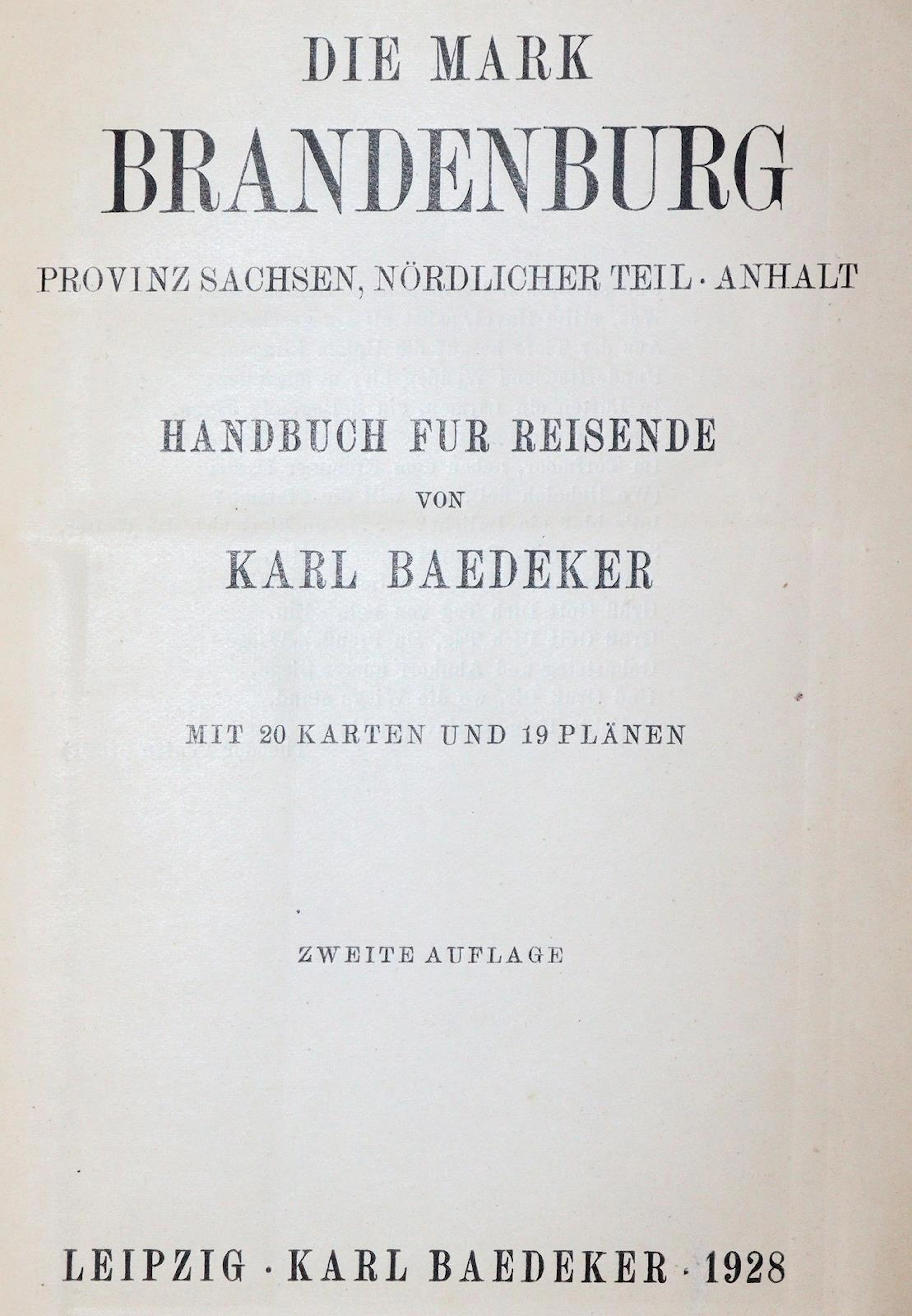 Mark Brandenburg, Die, Provinz Sachsen