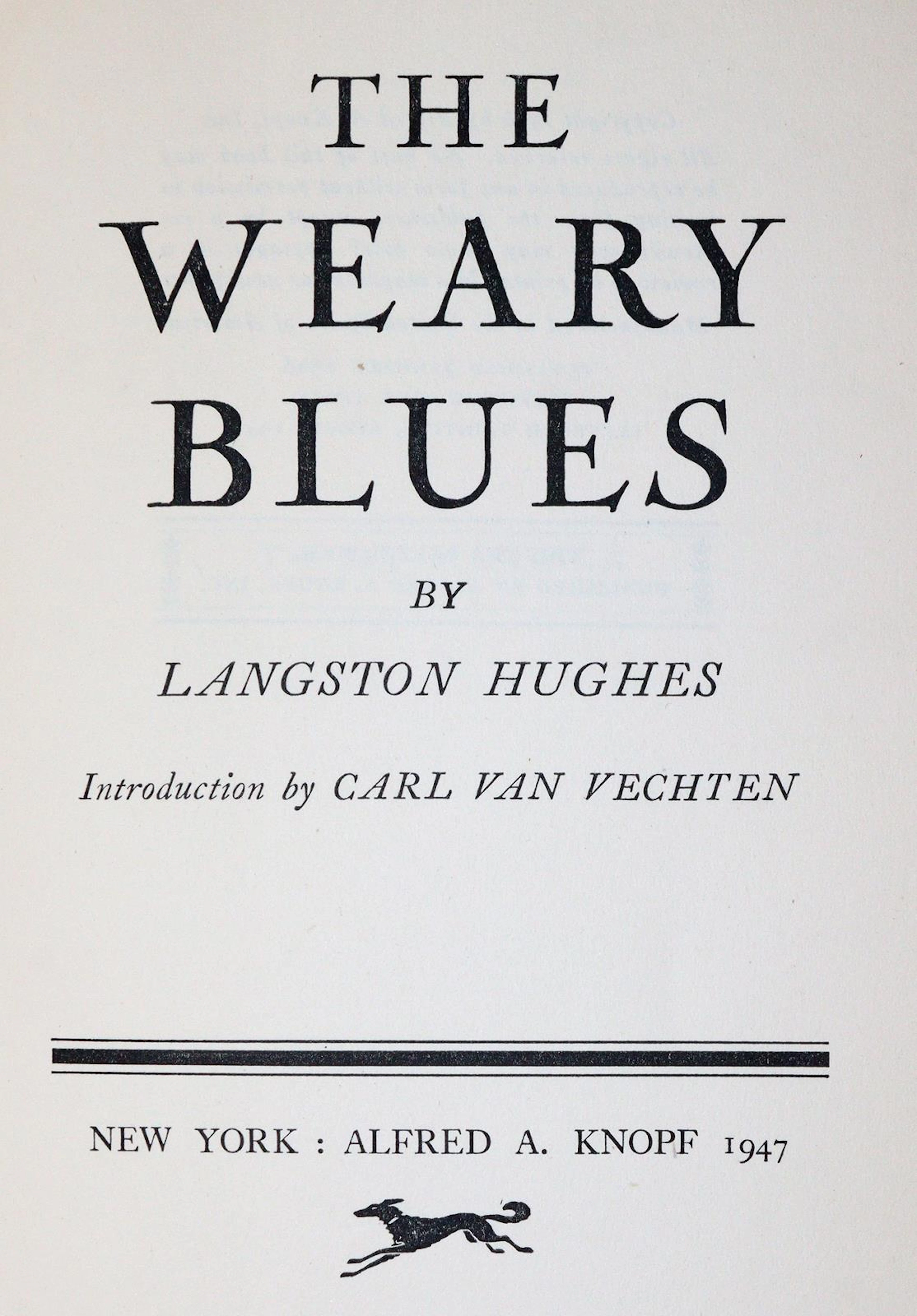 Hughes,L. The Weary Blues. 11. ed. New York