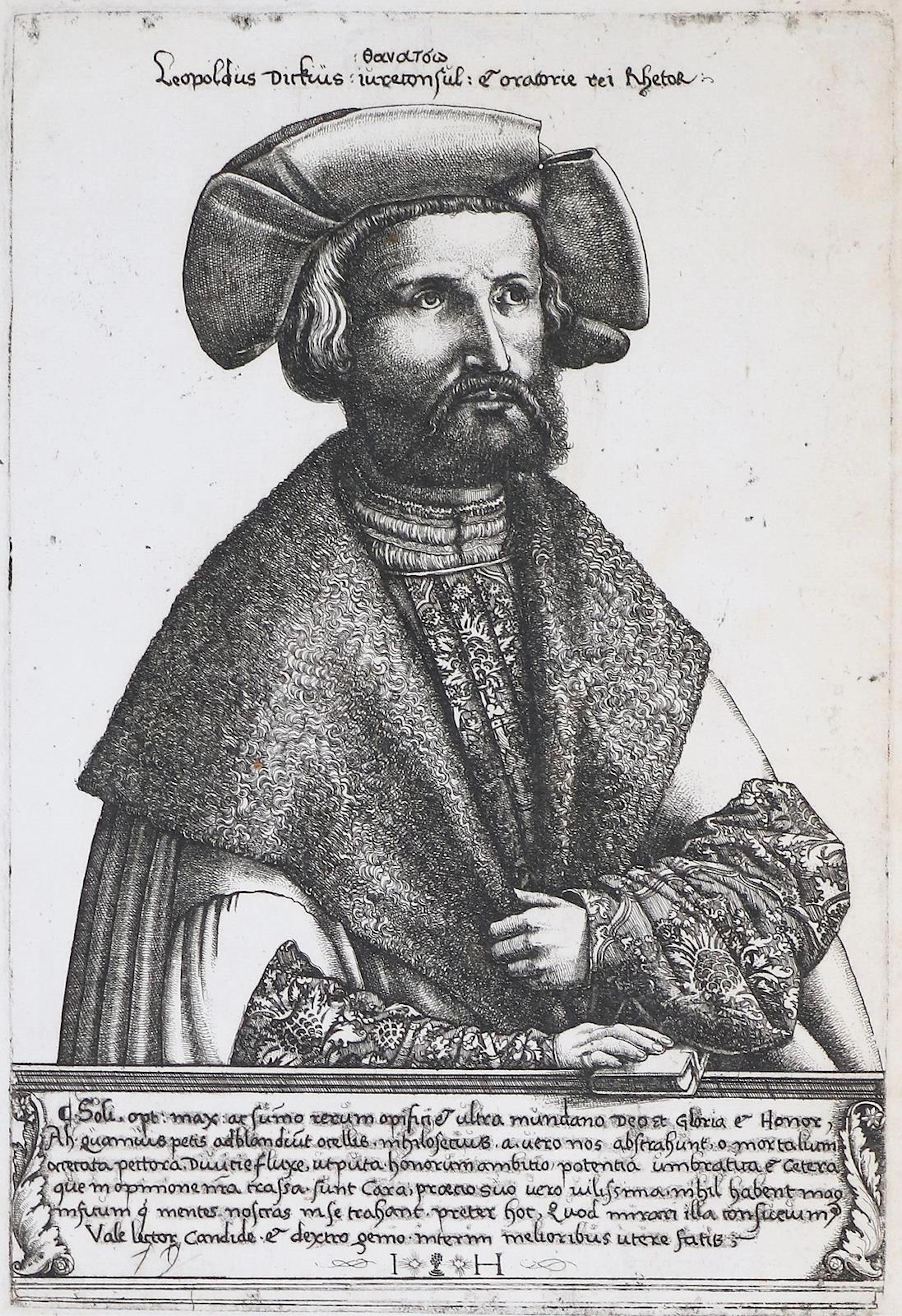 Hopfer, Hieronymus (1500 Augsburg - Nürnberg 1563). Bildnis des Juristen