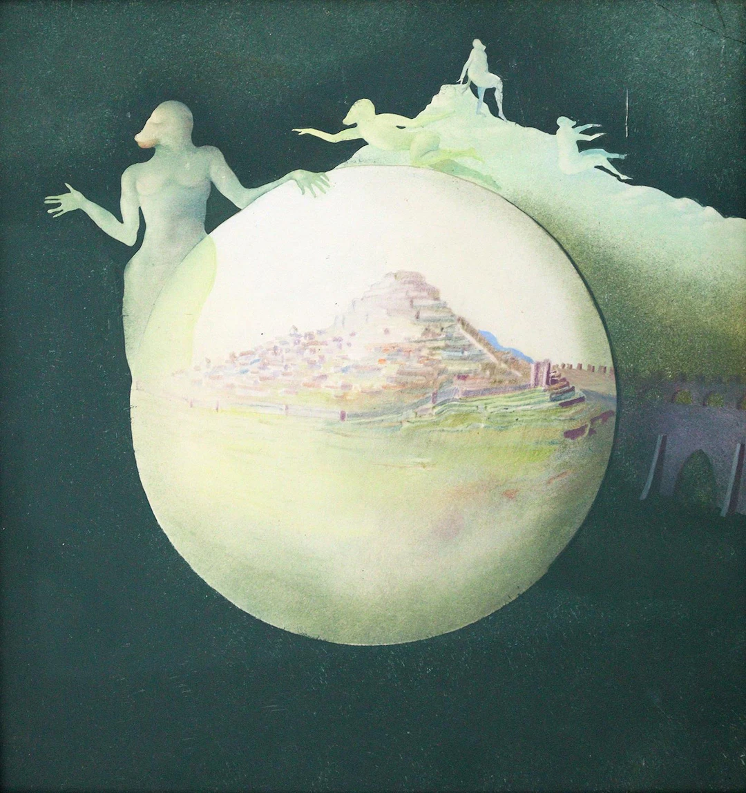 Stiefvater, Reiner (1943 Breslau) zugeschr. Surrealistische Komposition.
