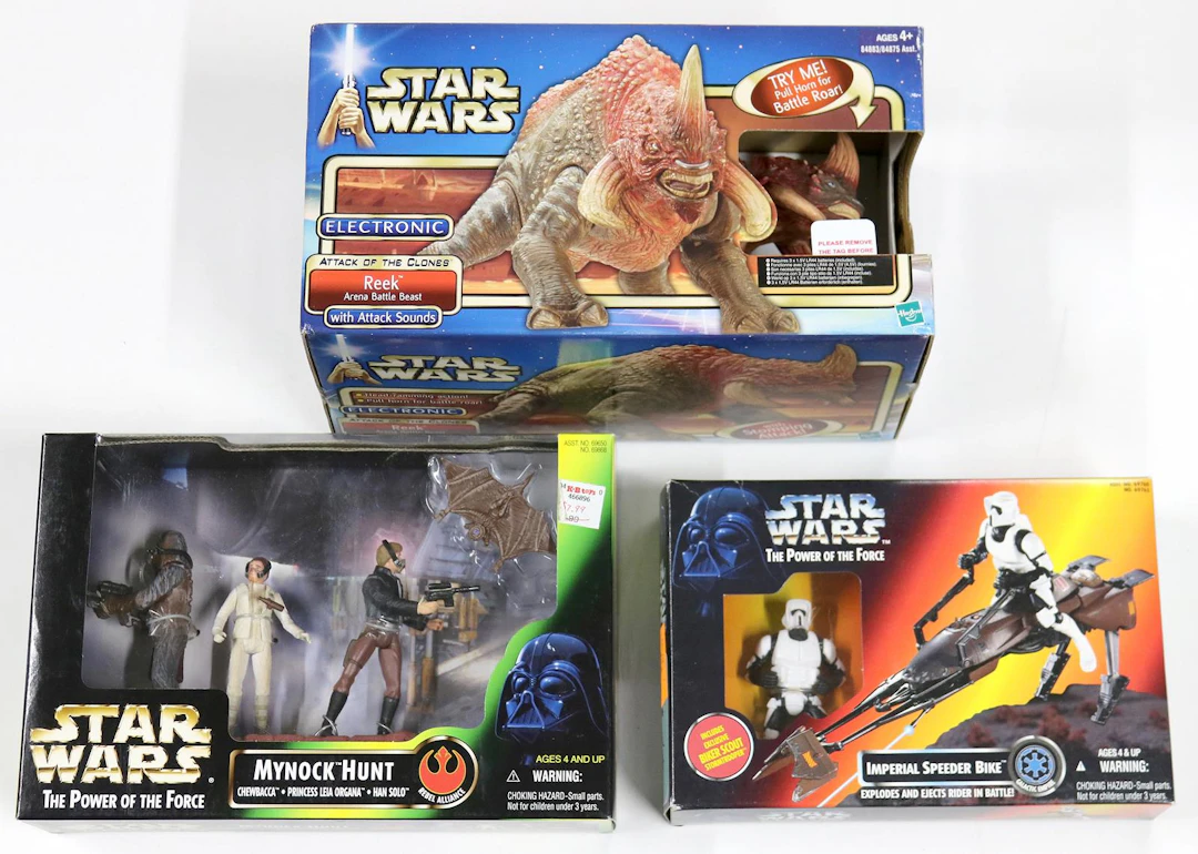 Star Wars drei grosse Action Figures Sets von Kenner und Hasbro