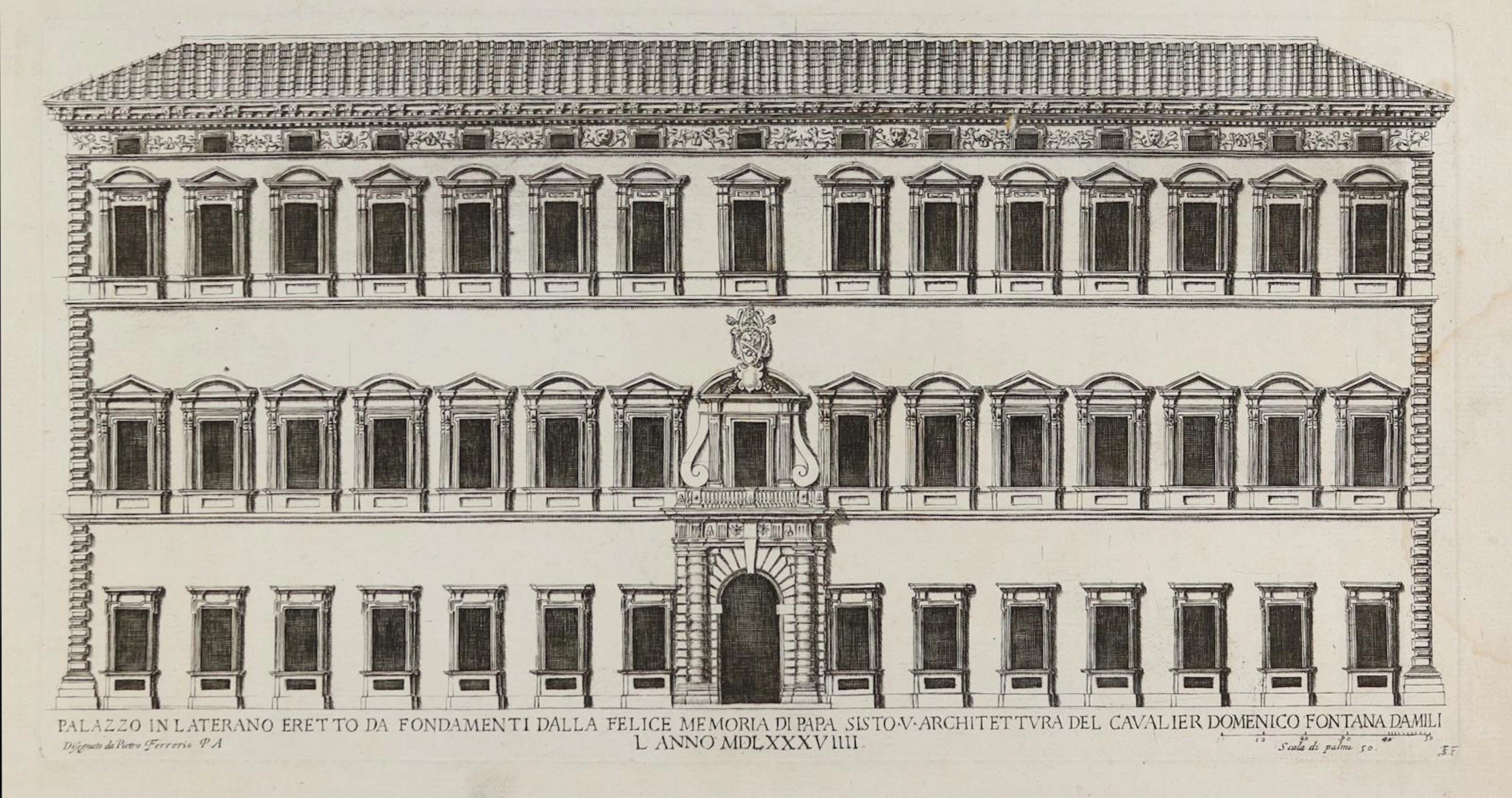 Villamena, Francisco (1566 Assisi - Rom 1624). Palazzo in Laterano