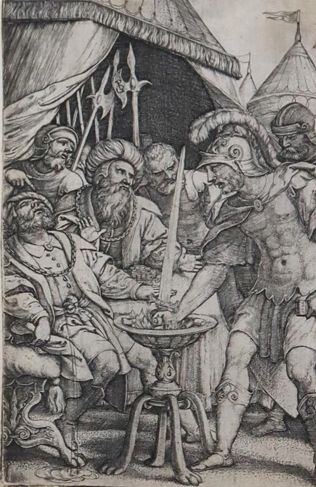 Pencz, Georg (1500 Nürnberg - Leipzig 1550). Mucius Scaevola. Kupferstich. 11