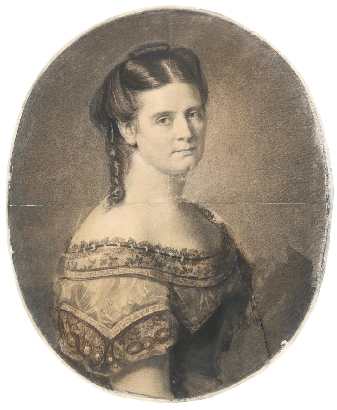 Portraitmaler (um 1880). Portrait der Königin Carola von Sachsen