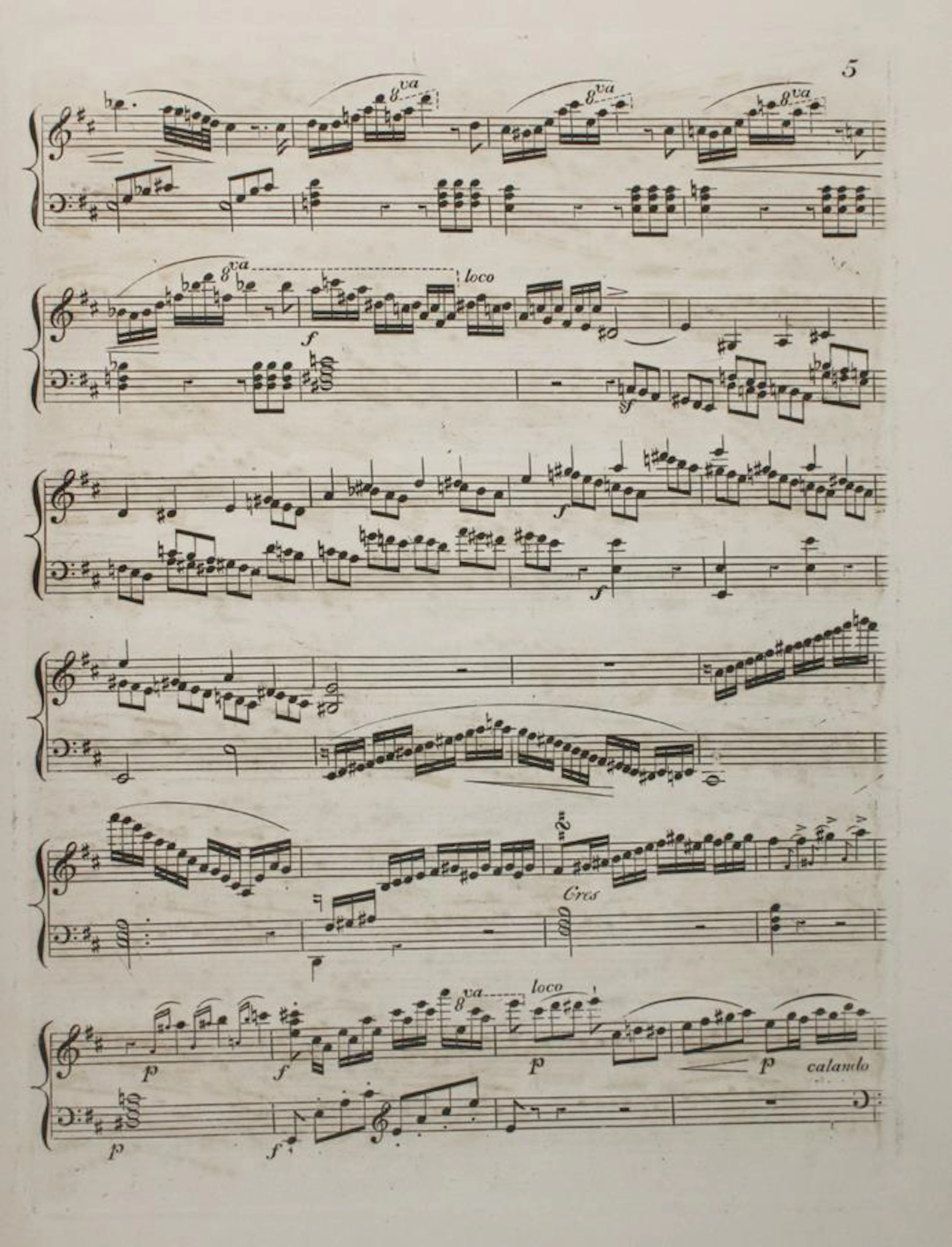 Hummel,J.N. Rondeau brillant pour Piano seul; compose et dedie a Madame