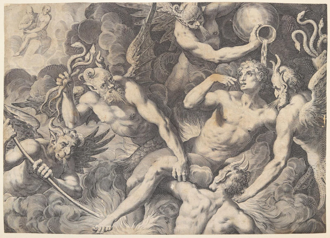Sadeler, Aegidius II (1570 Amsterdam - 1629 Prag). Die Vision des